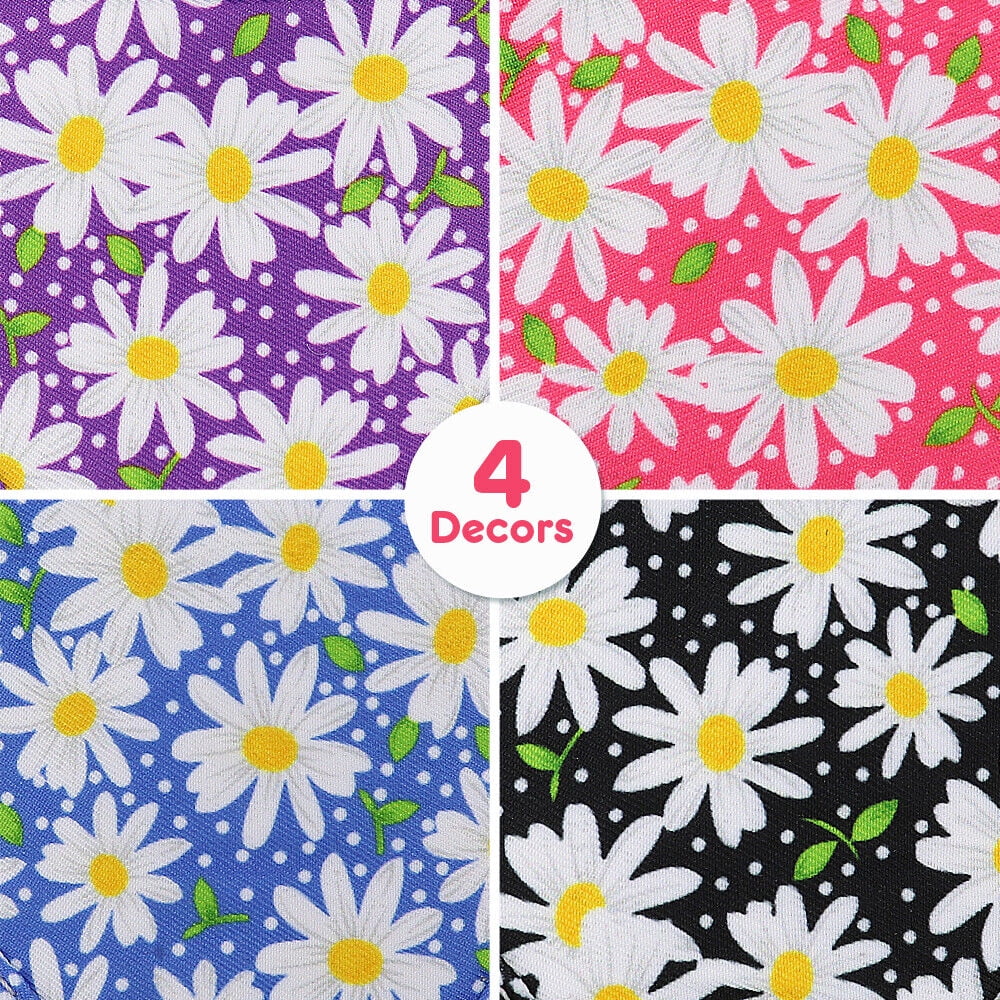 Floral Small Dog Harness and Leash Set Reflective Pet Cat Walking Vest Harnesses