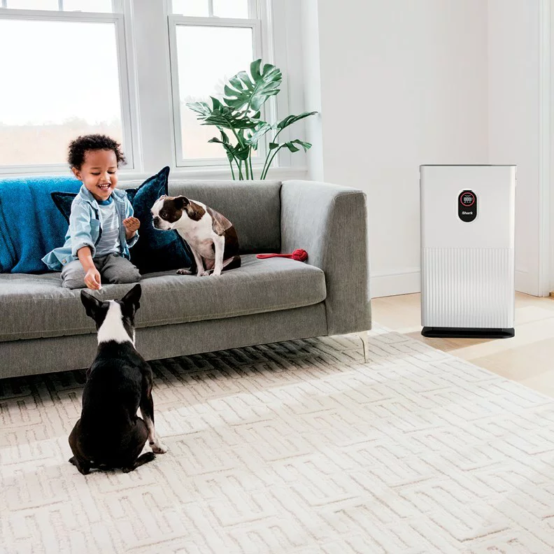 Shark HE601 6 True HEPA Air Purifier With Advanced Odor Lock, 1,200 Sq. Ft. Coverage, White