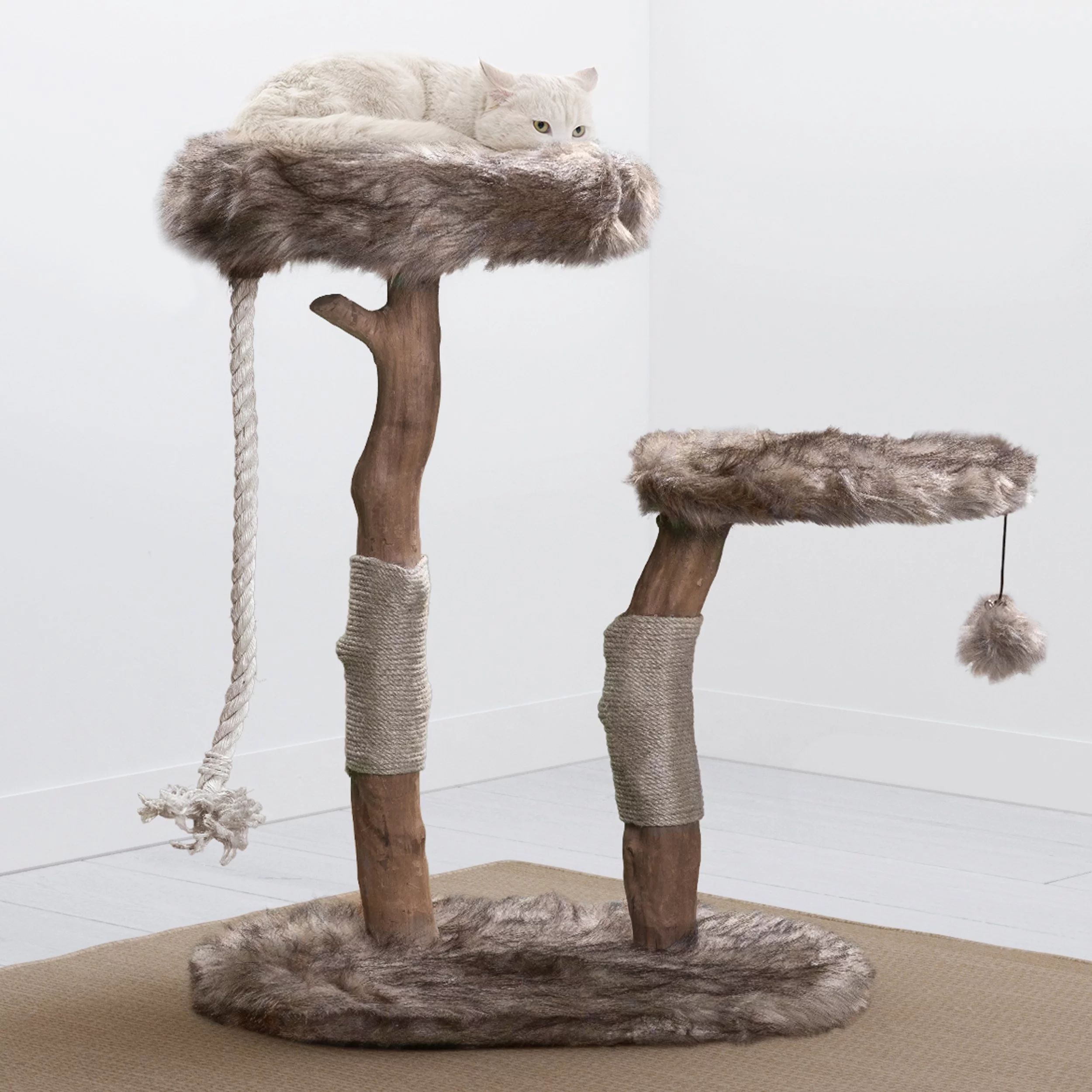 Mau Lifestyle Rizzo Cat Tree, Brown