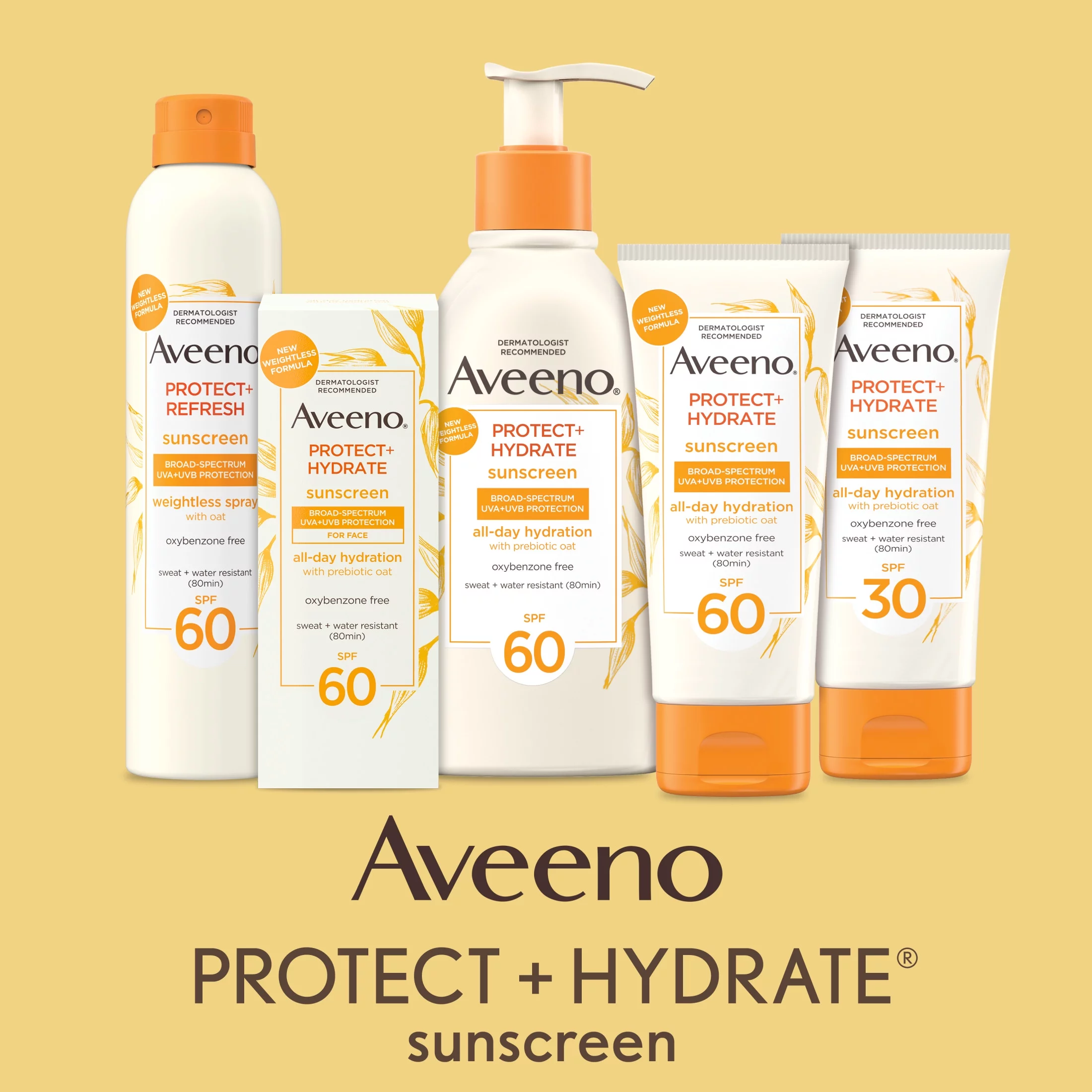 Aveeno Protect + Hydrate Body Sunscreen Lotion, SPF 60, 12.0 fl. oz
