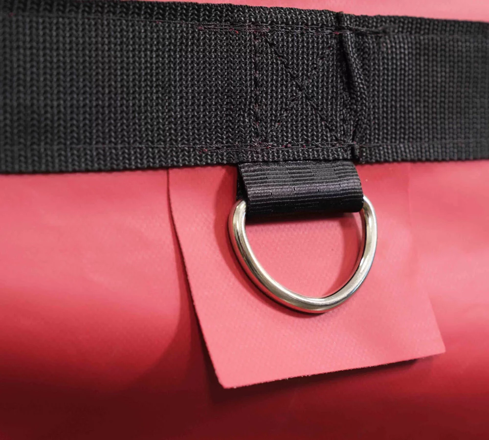 Fitted Coil Tarps RED for Steel Coils 7x7x7