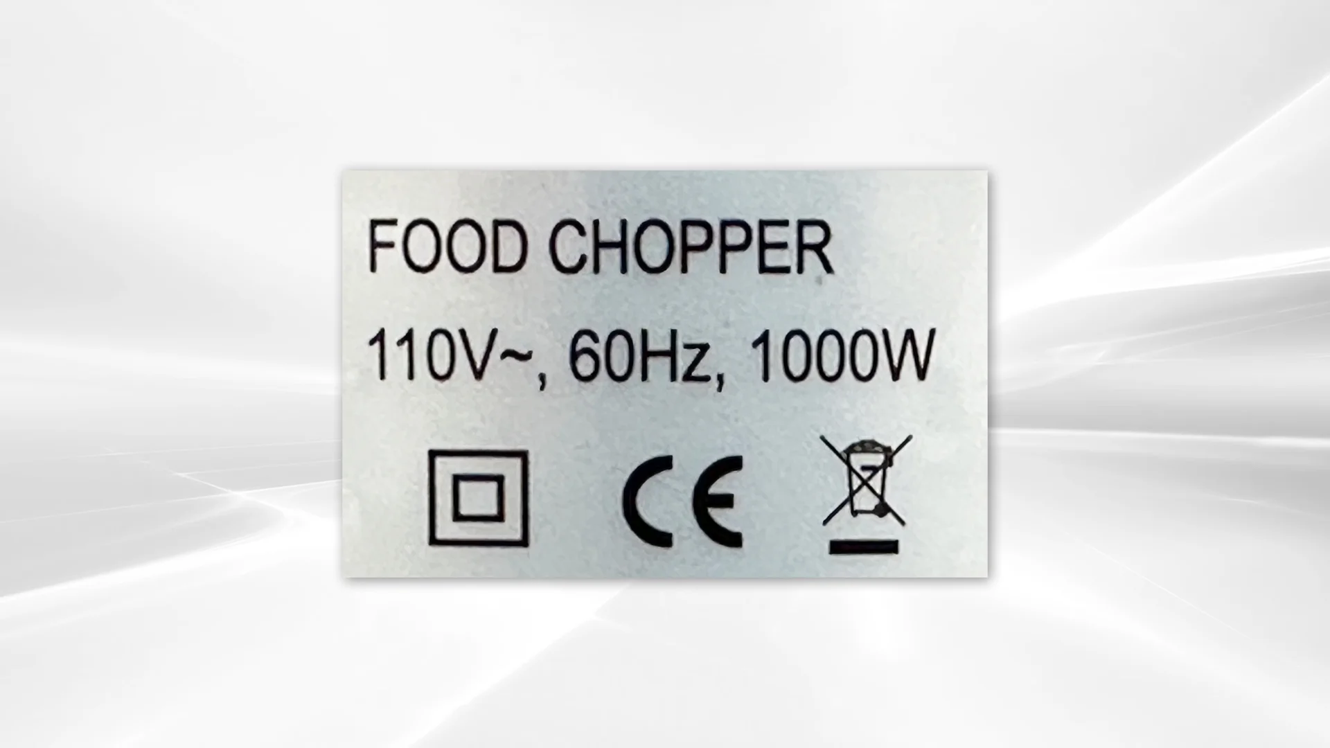 1000W Electric Food Chopper Processor Meat Grinder 6L Capacity