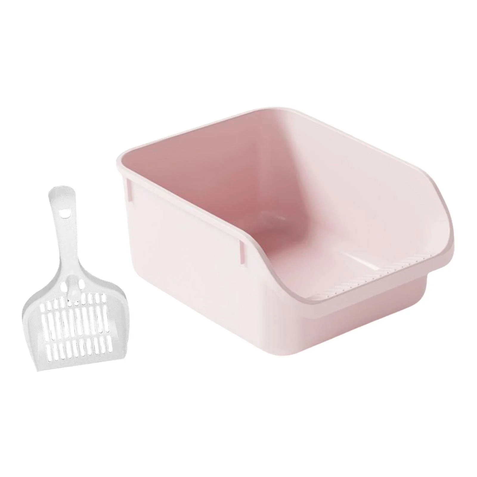 Toysmith Cat Toilet Sand Box s Litter Litter Container High Sided Easy Carry Kitty Litter Pan Cat Litter Toilet pink