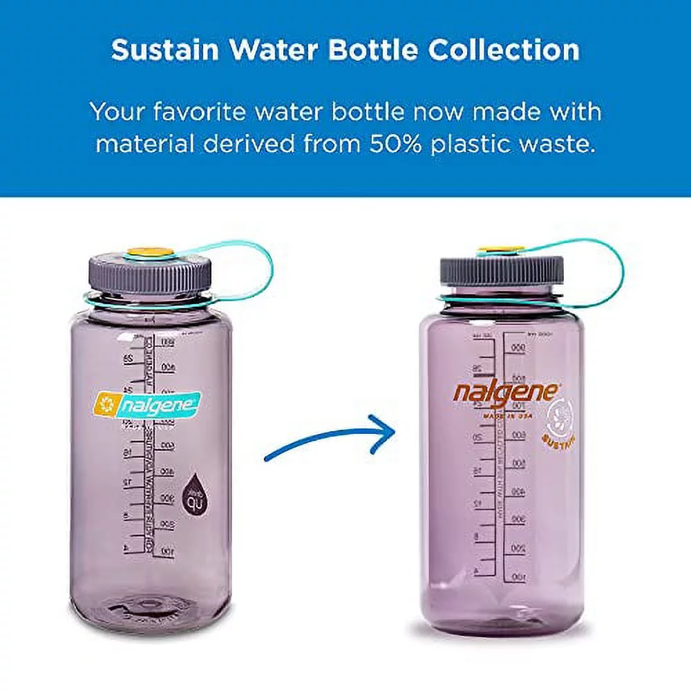 Nalgene Tritan Wide Mouth BPA-Free Water Bottle, Surfer, 34 oz