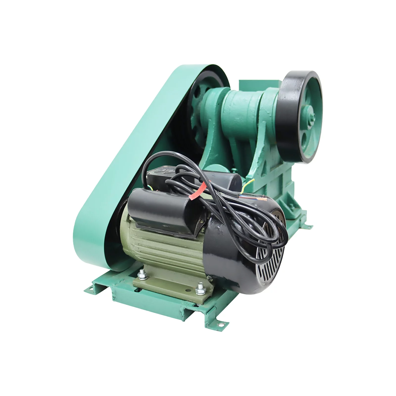 EQCOTWEA 100X60 Mini Jaw Crusher Rock Ore Slag Coal Stone Concrete Grinder Pulverizer Crushing Machine 220V