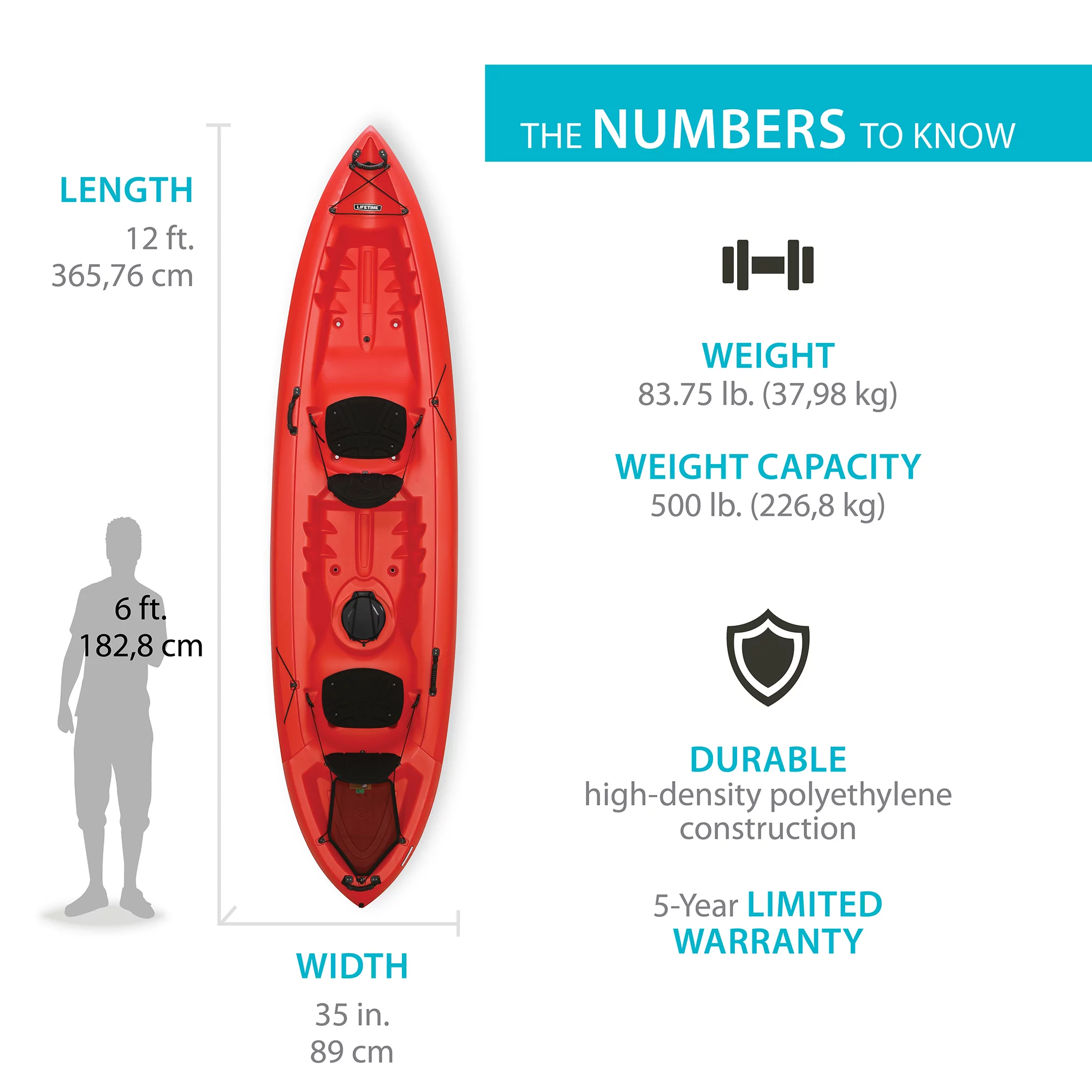 Lifetime Beacon 12 Ft. Tandem Kayak