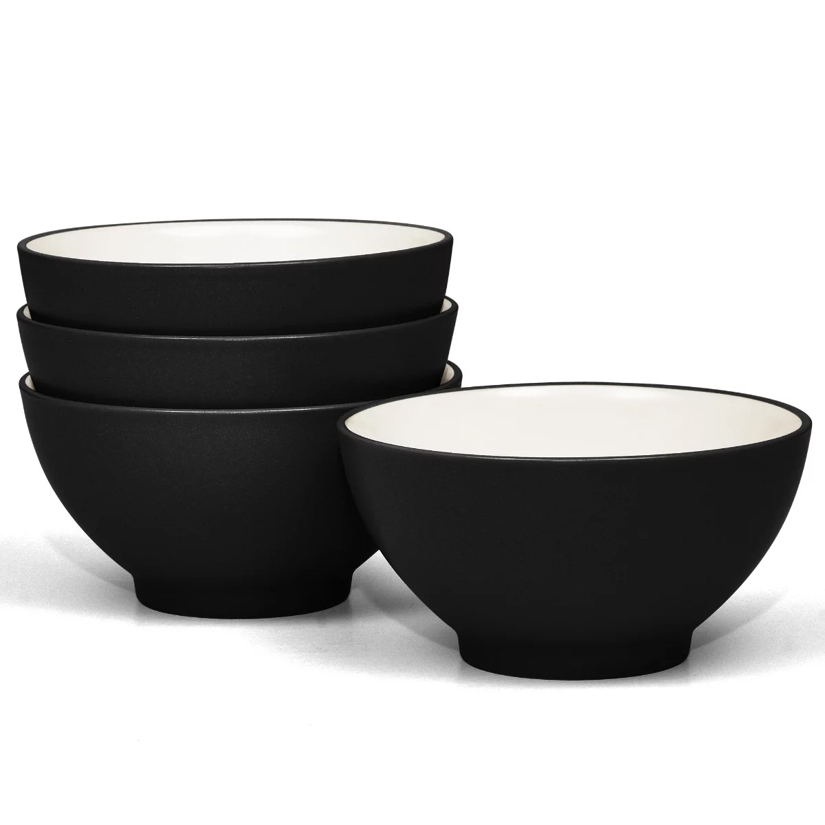 Noritake Colorwave Graphite Set of 4 Rice Bowls