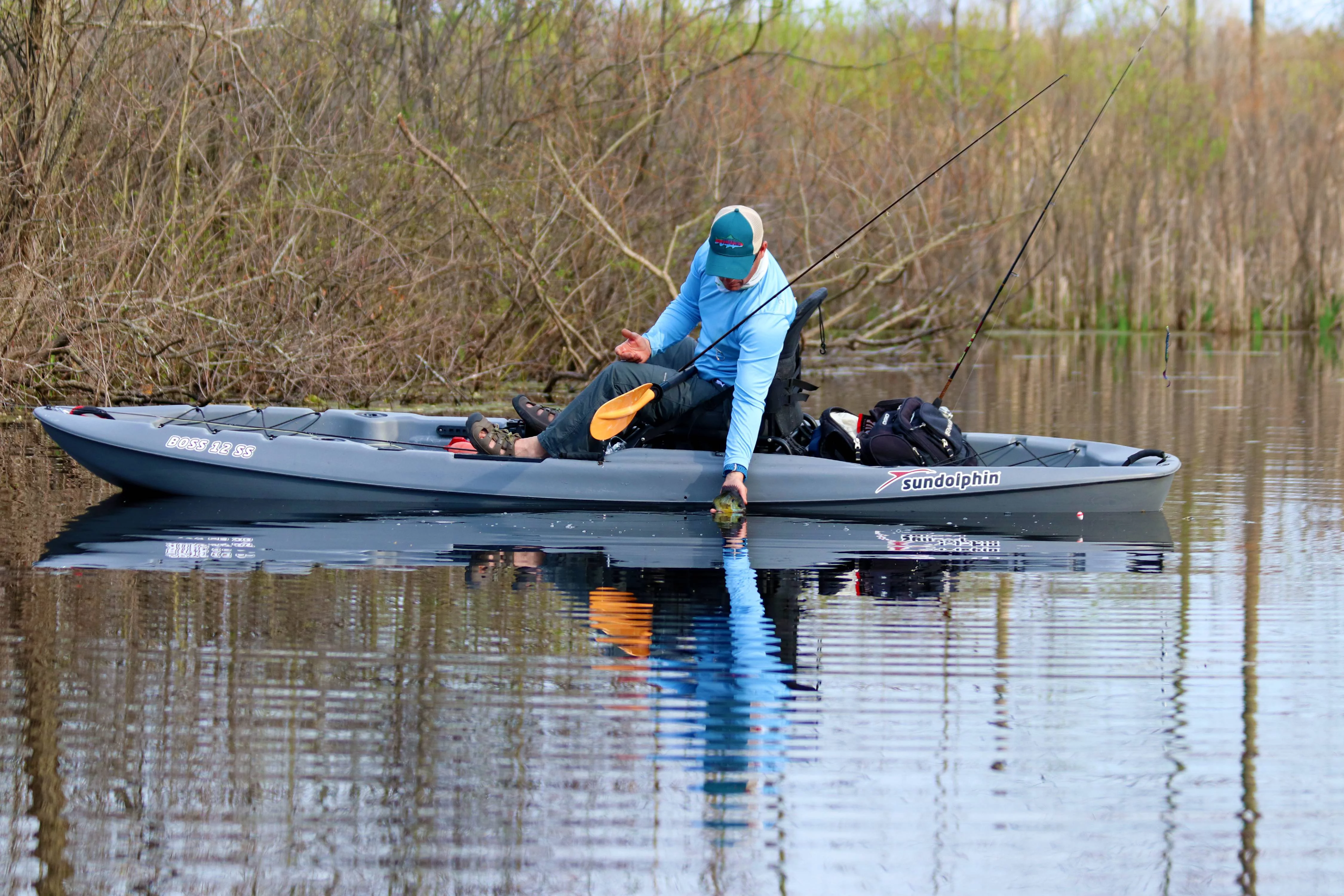 Sun Dolphin Boss 12' Kayak, No Paddle, Gray