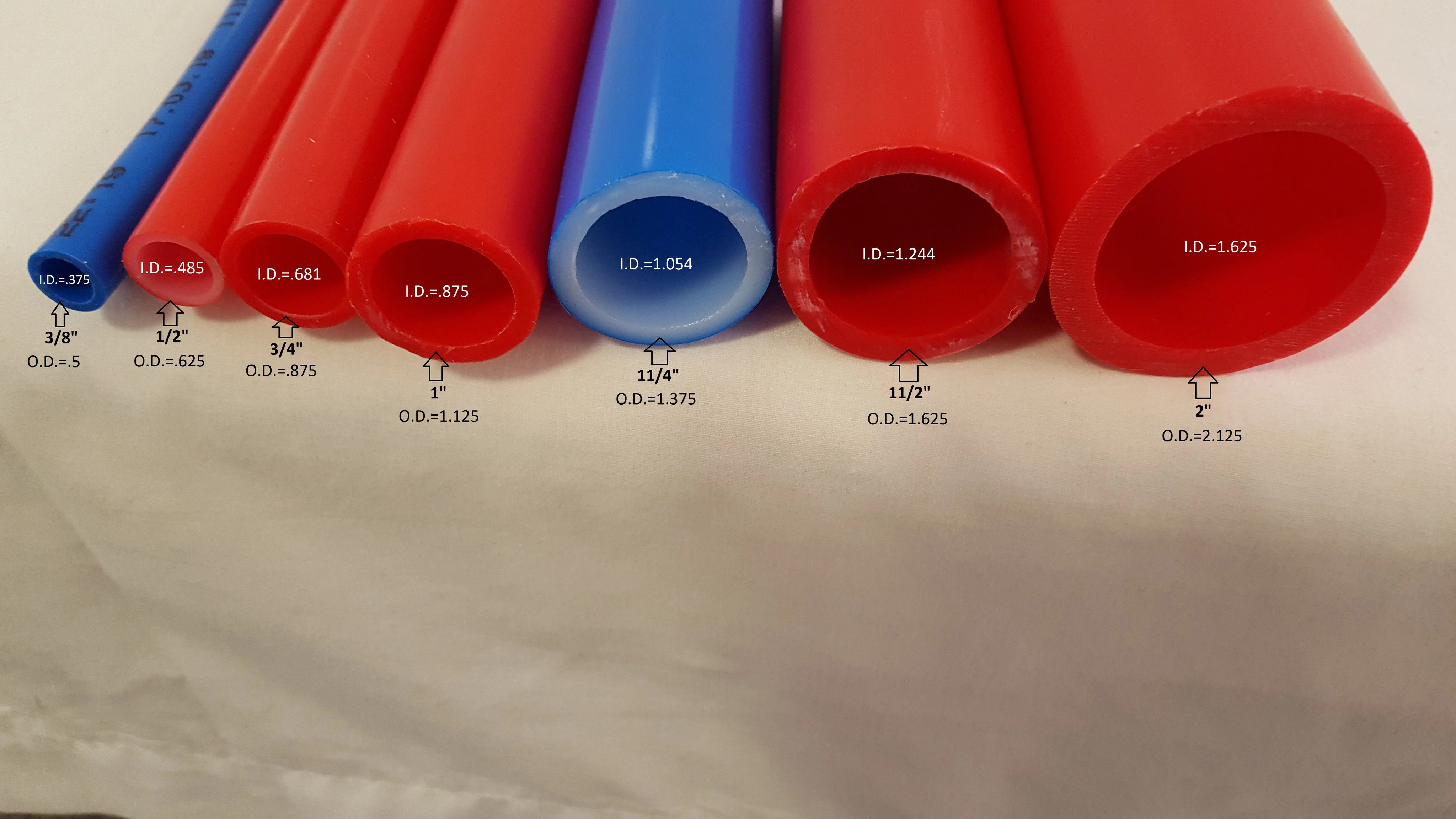 1 1/2" 500' Non Oxygen Barrier Blue PEX tubing for heating and plumbing