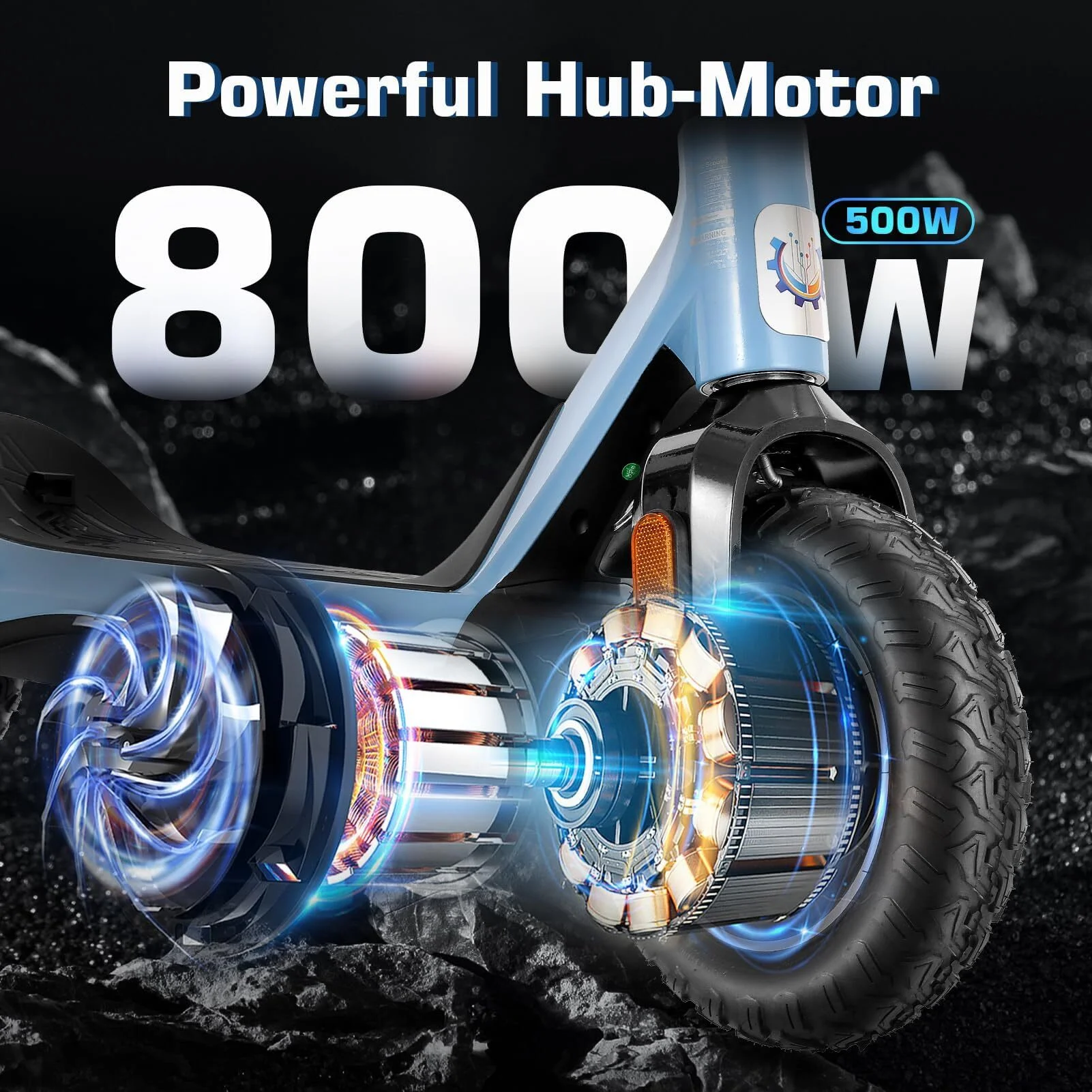 Caroma Electric Scooter for Adults, 800W Peak Motor, 30 Miles Range, Max 25 Mph, 10