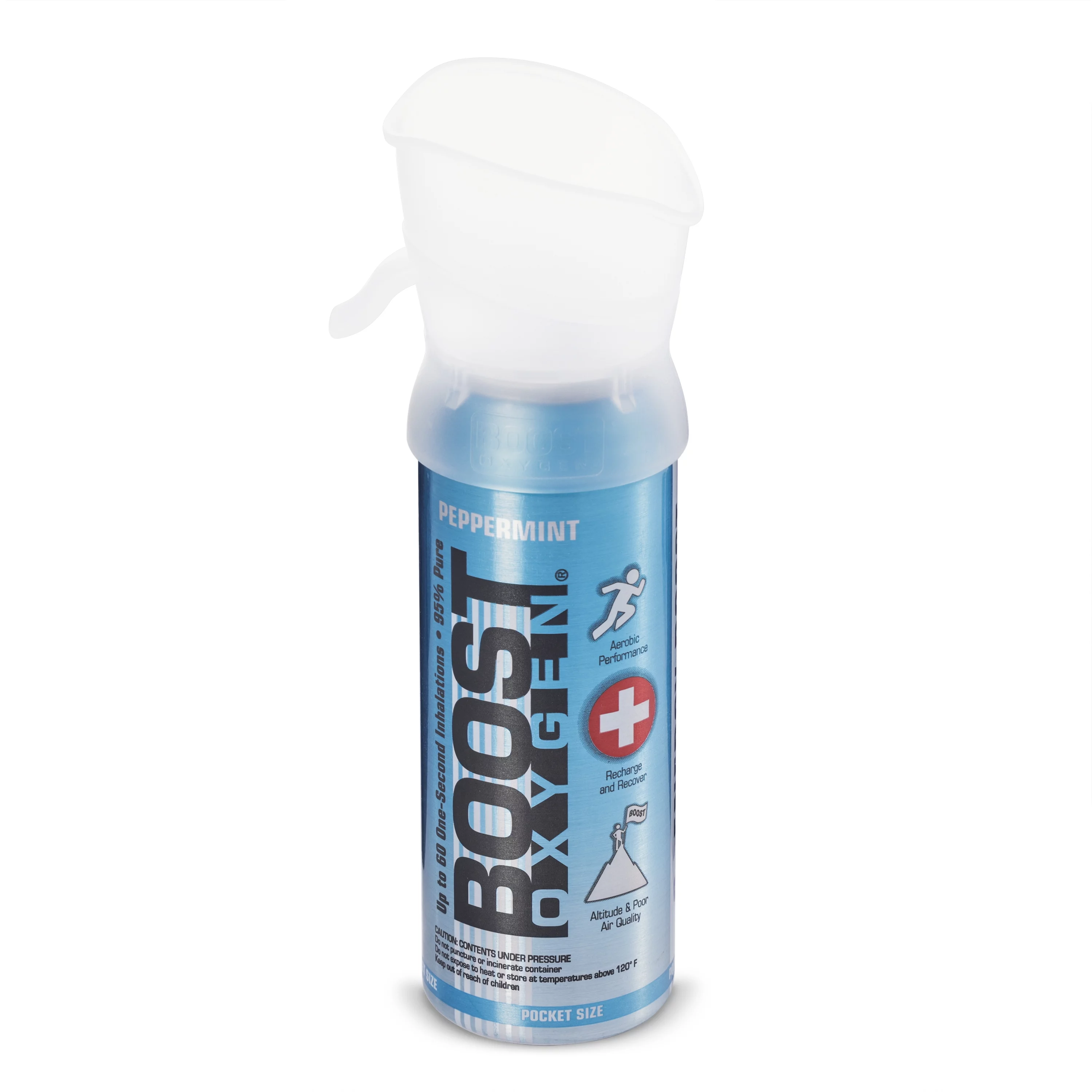 Boost Oxygen 5L Can Oxygen Bottle, Natural (4 Pack) & 3L Bottle, Peppermint