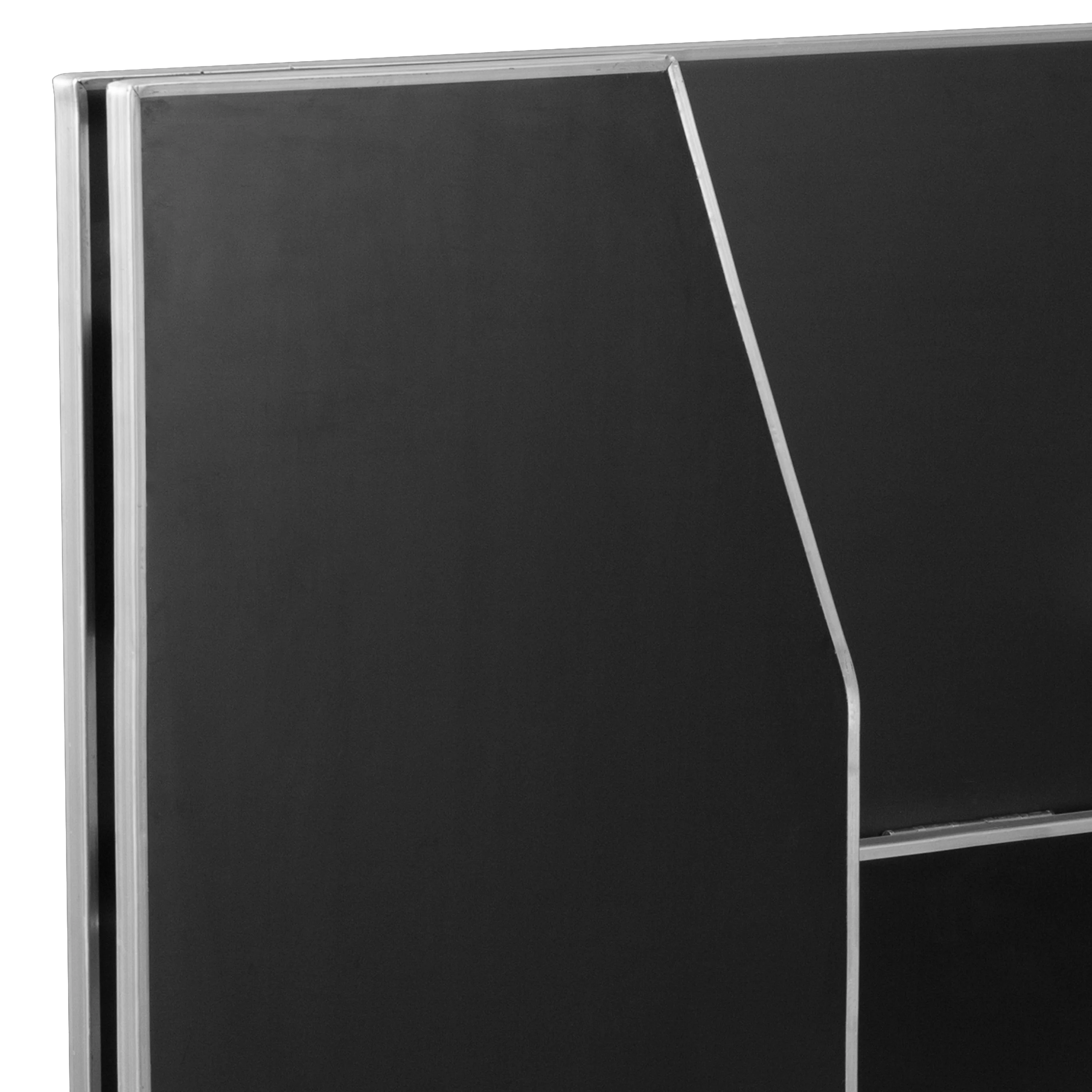Flash Furniture Amara 4' Black Laminate Foldable Bar - Portable Event Bar