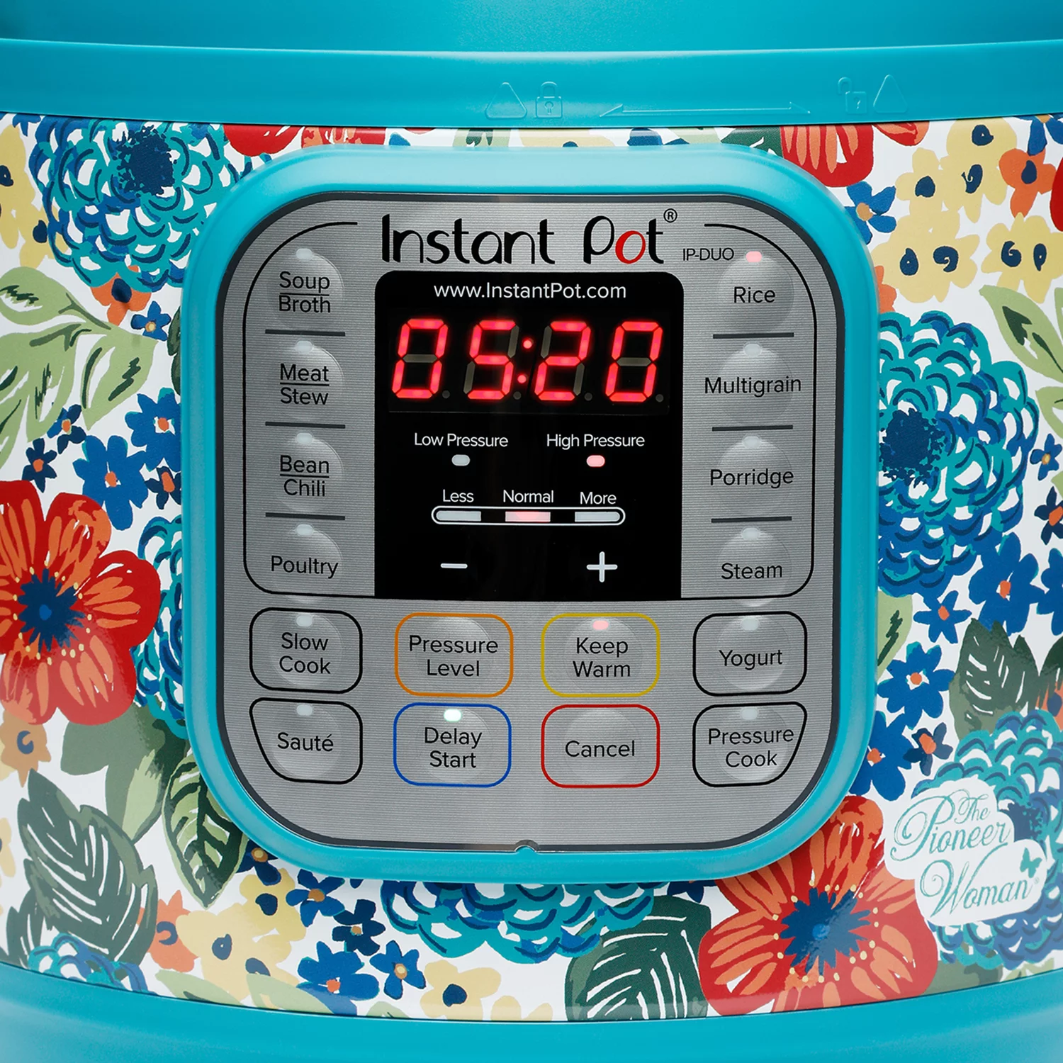 The Pioneer Woman Instant Pot DUO60 6-Quart Dazzling Dahlia 7-In-1 Multi-Use Programmable Pressure Cooker, Slow Cooker, Rice Cooker, Sauté, Steamer, Yogurt Maker, and Warmer