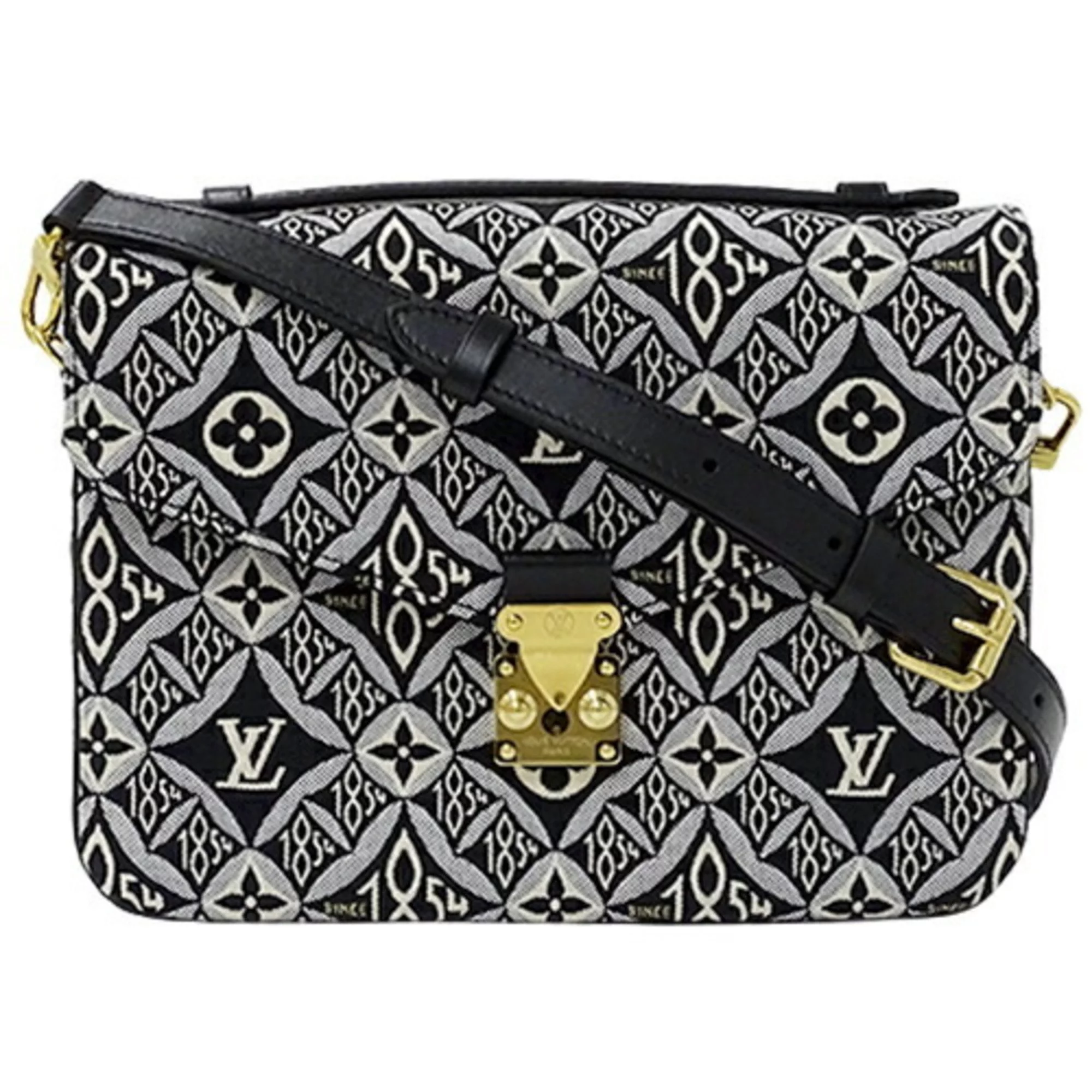Pre-Owned Louis Vuitton LOUIS VUITTON Bag Monogram Jacquard SINCE 1854 Ladies Handbag Shoulder Pochette Metis MM Gray M57272 2020 Collection (Good)
