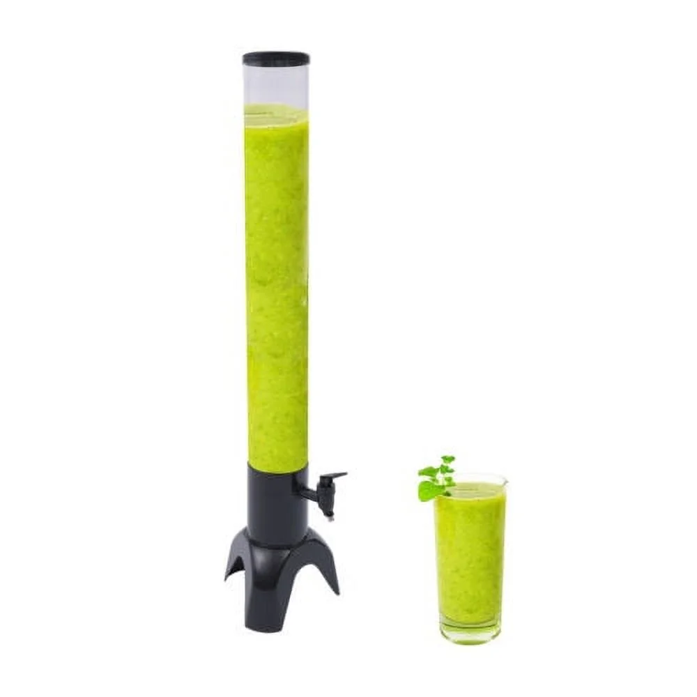 Beer Tower Dispenser with Stainless Steel Tap and Individual Ice Tube 3L/100oZ