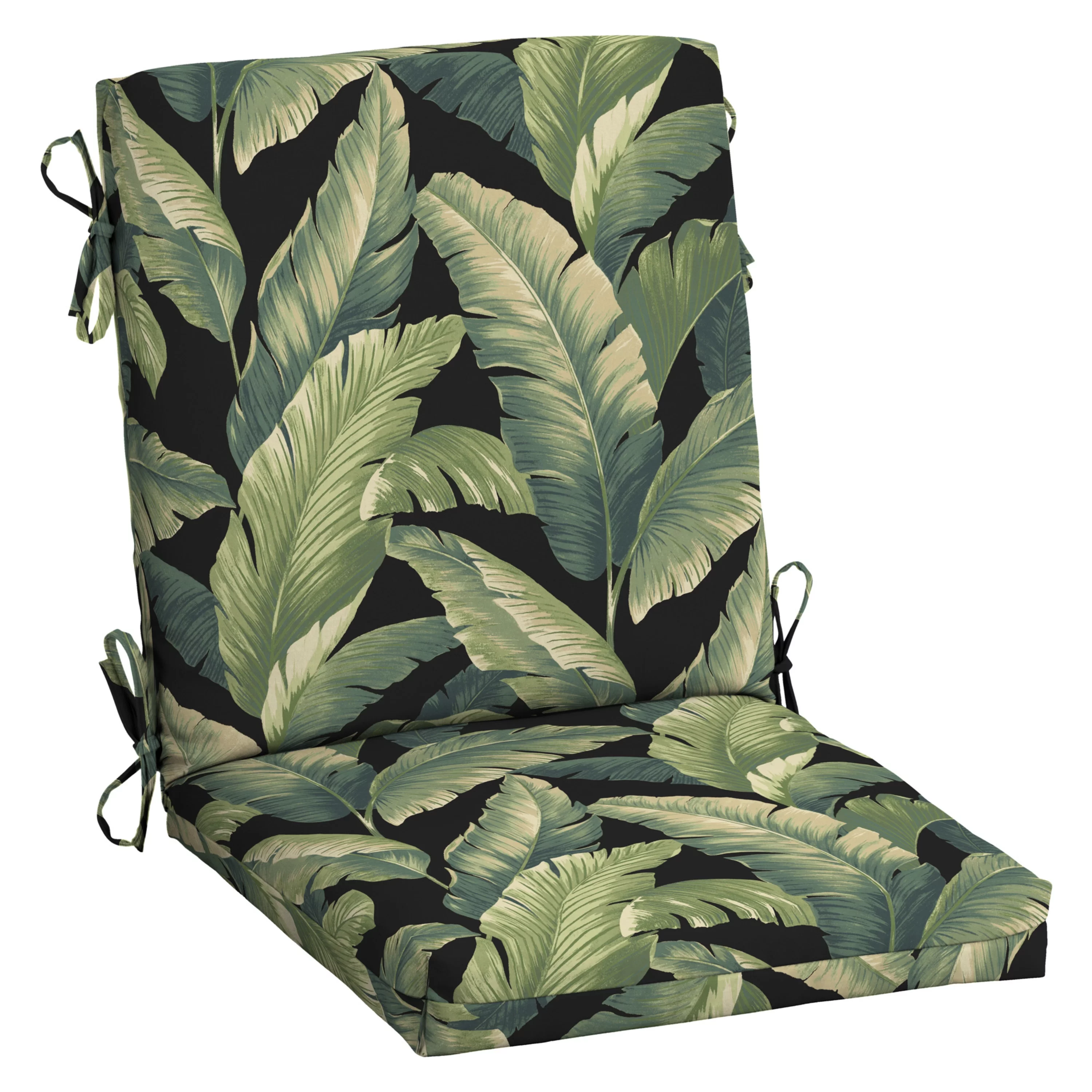 Arden Selections Outdoor Chair Cushion 16.5 x 18, Onyx Cebu