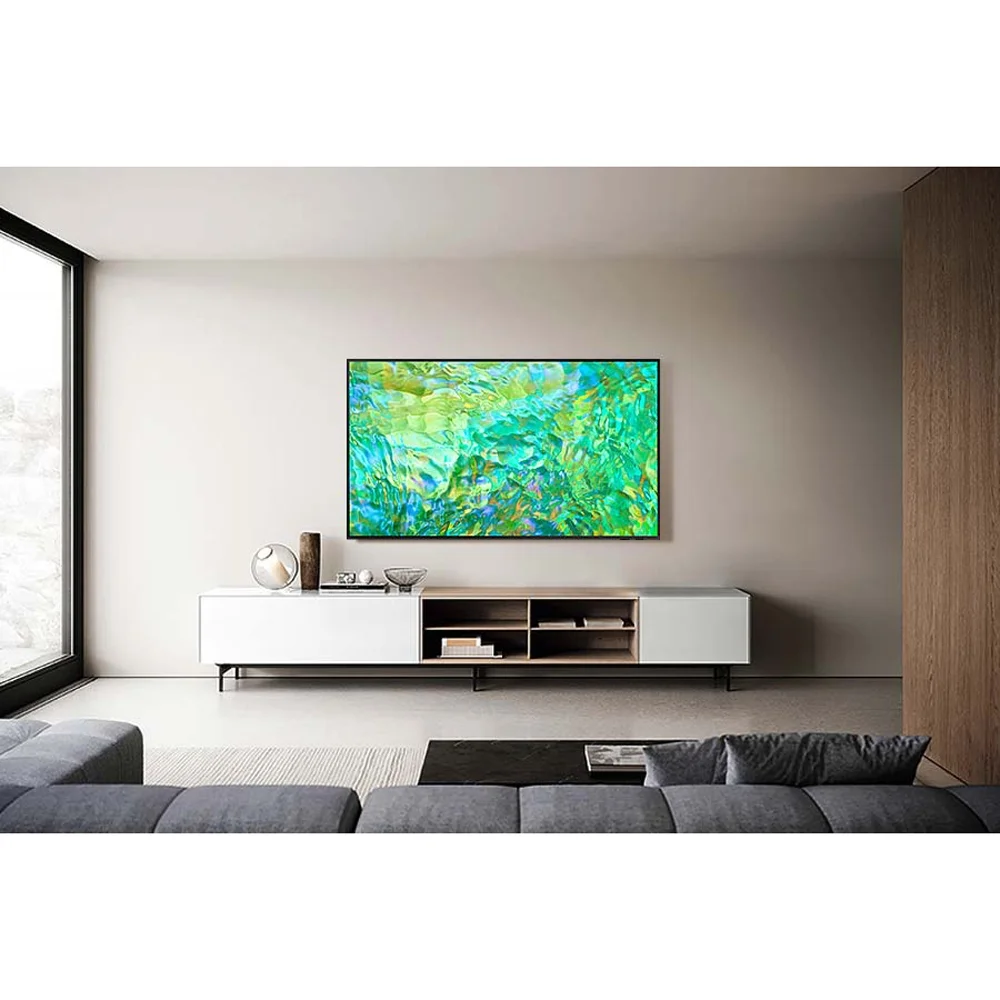 Samsung UN55CU8000 55 inch Crystal UHD 4K Smart TV Bundle with Deco Home 60W 2.0 Channel Soundbar, 37