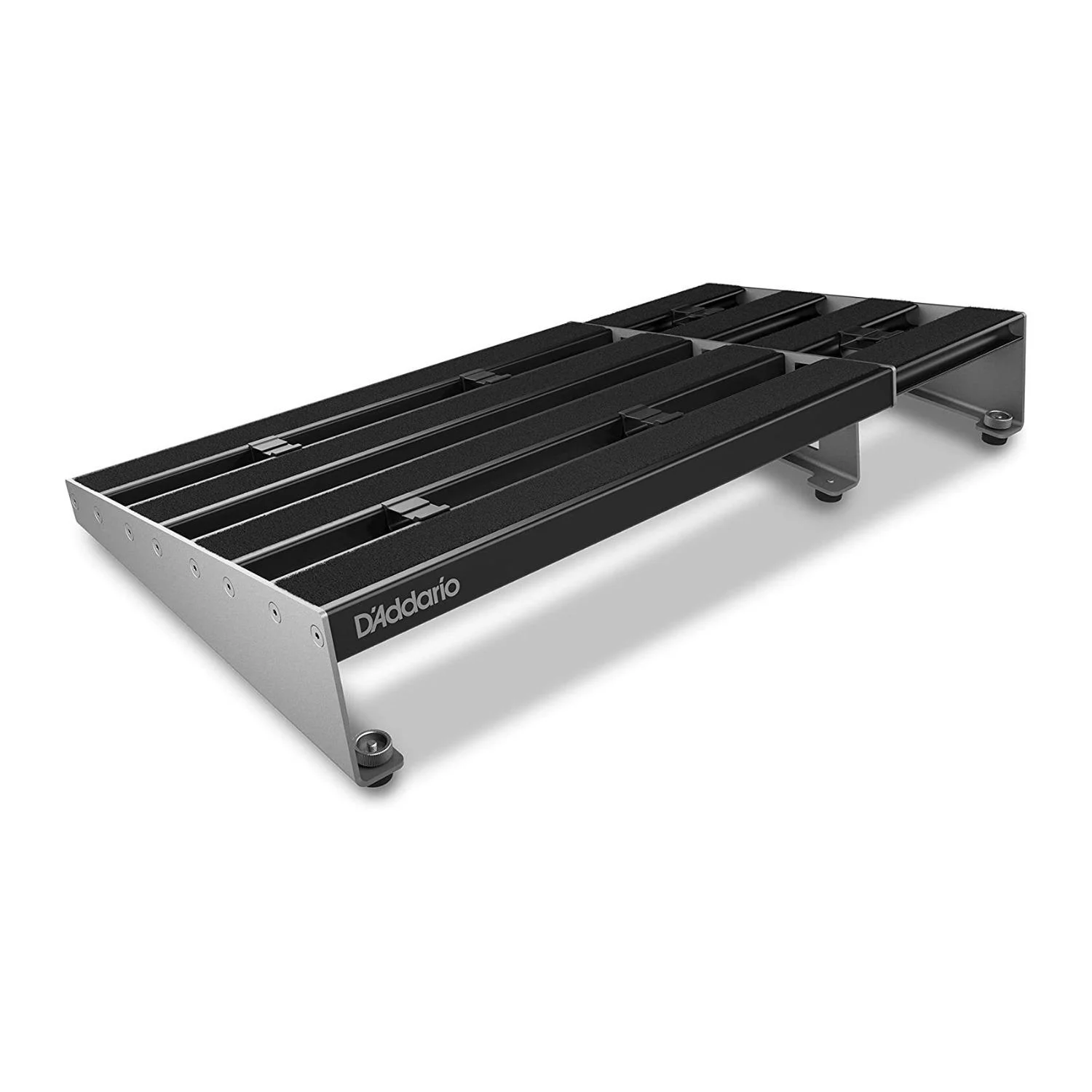 D'Addario XPND Pedalboard Telescopically Expanding 4-Rail System Large Black