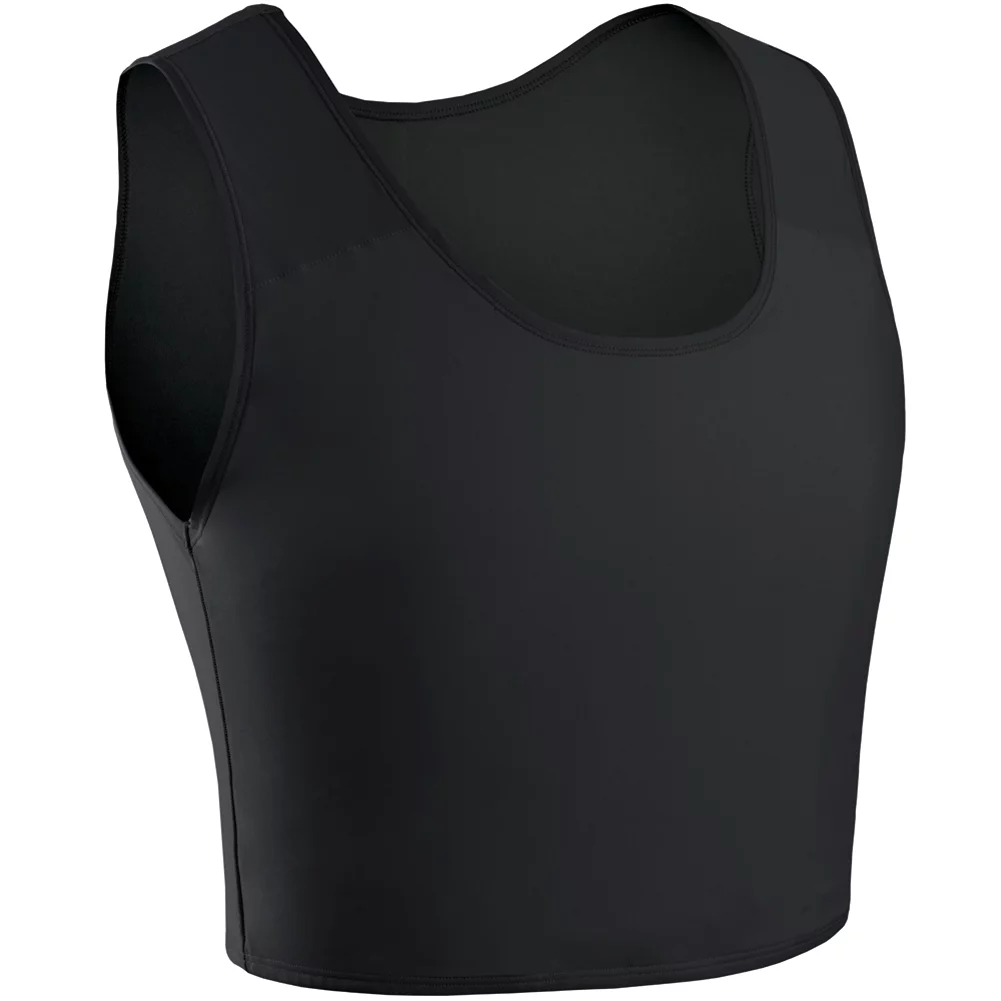 XUJI Women Transgender FTM Breathable Half Chest Binder Compression Bra (B, 4XL)