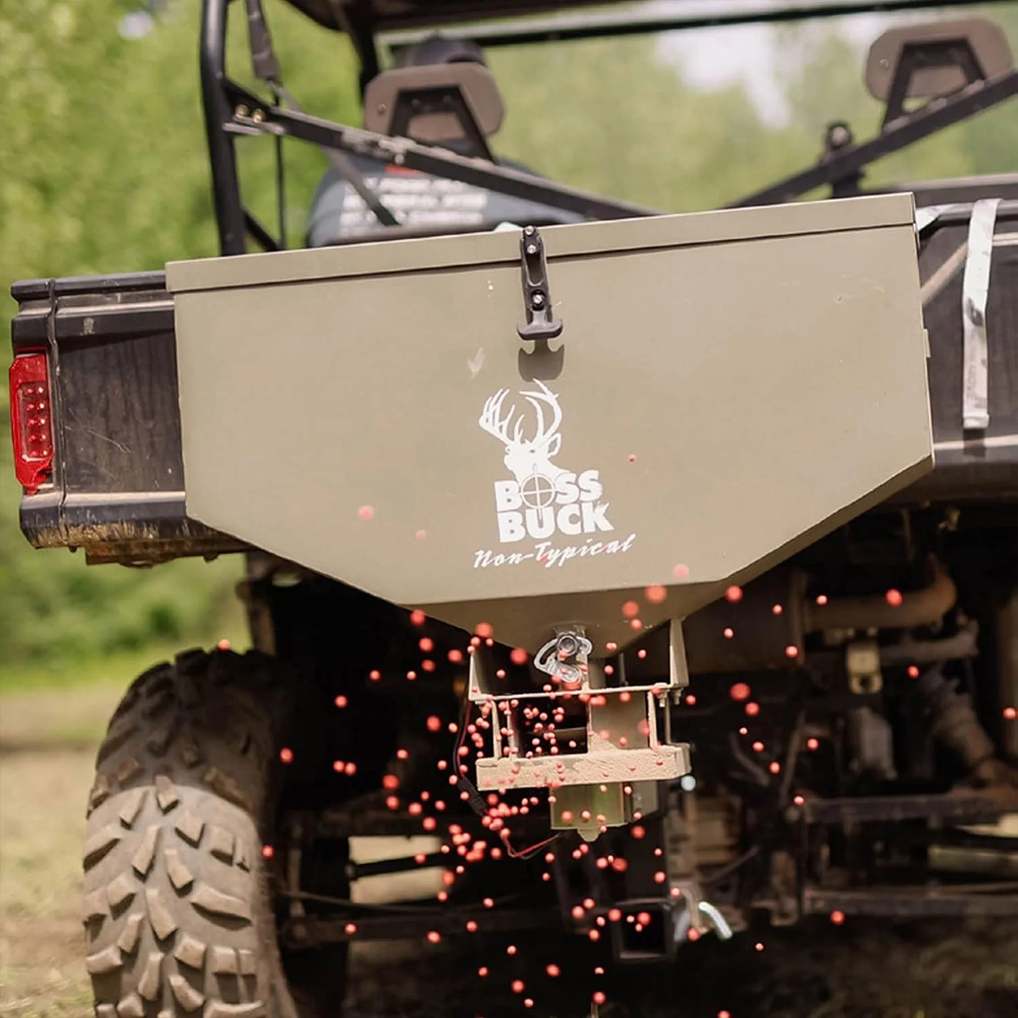 Boss Buck BB-1.80 80 Pound Capacity Non-Typical ATV Feed Spreader & Seeder