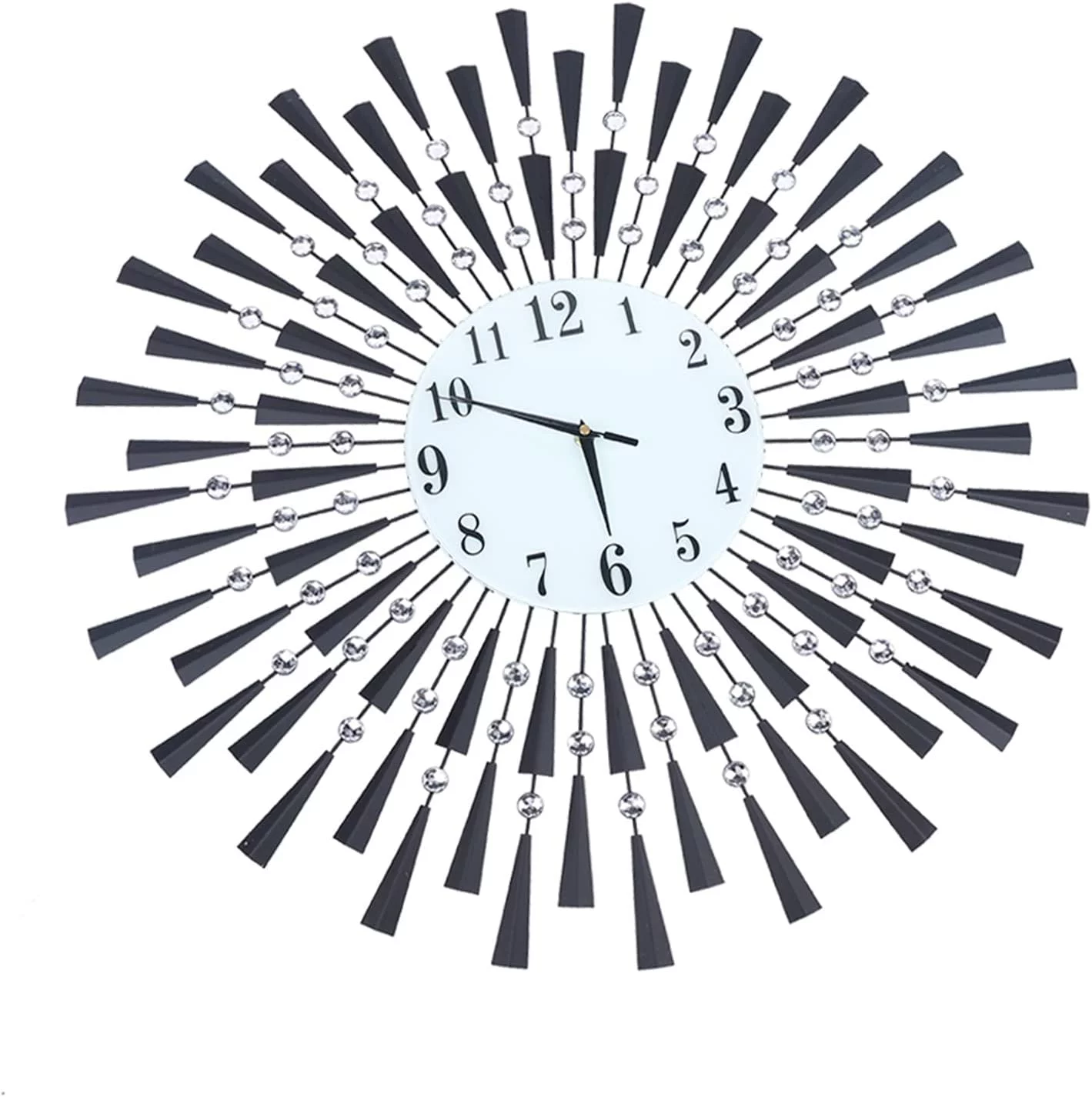 Modern Metal Big Wall Clock Silent Quartz Movement Handmade