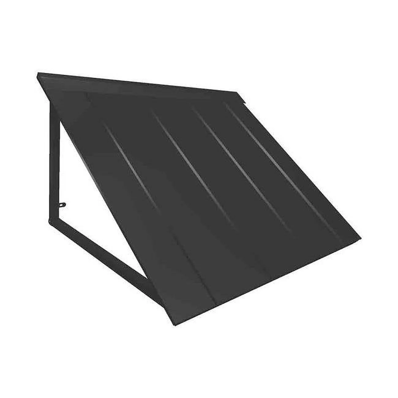 Awntech 4 ft. Houstonian Metal Standing Seam Awning, Black - 56 x 24 x 24 in.