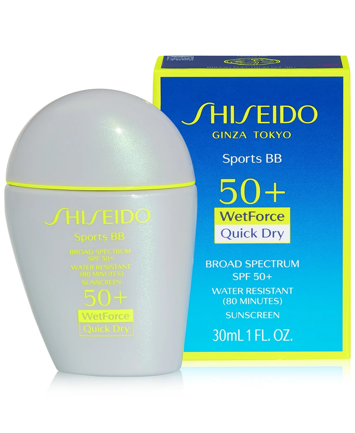 Shiseido Sports BB Wetforce Quick Dry SPF 50+ Light 30ml/1oz