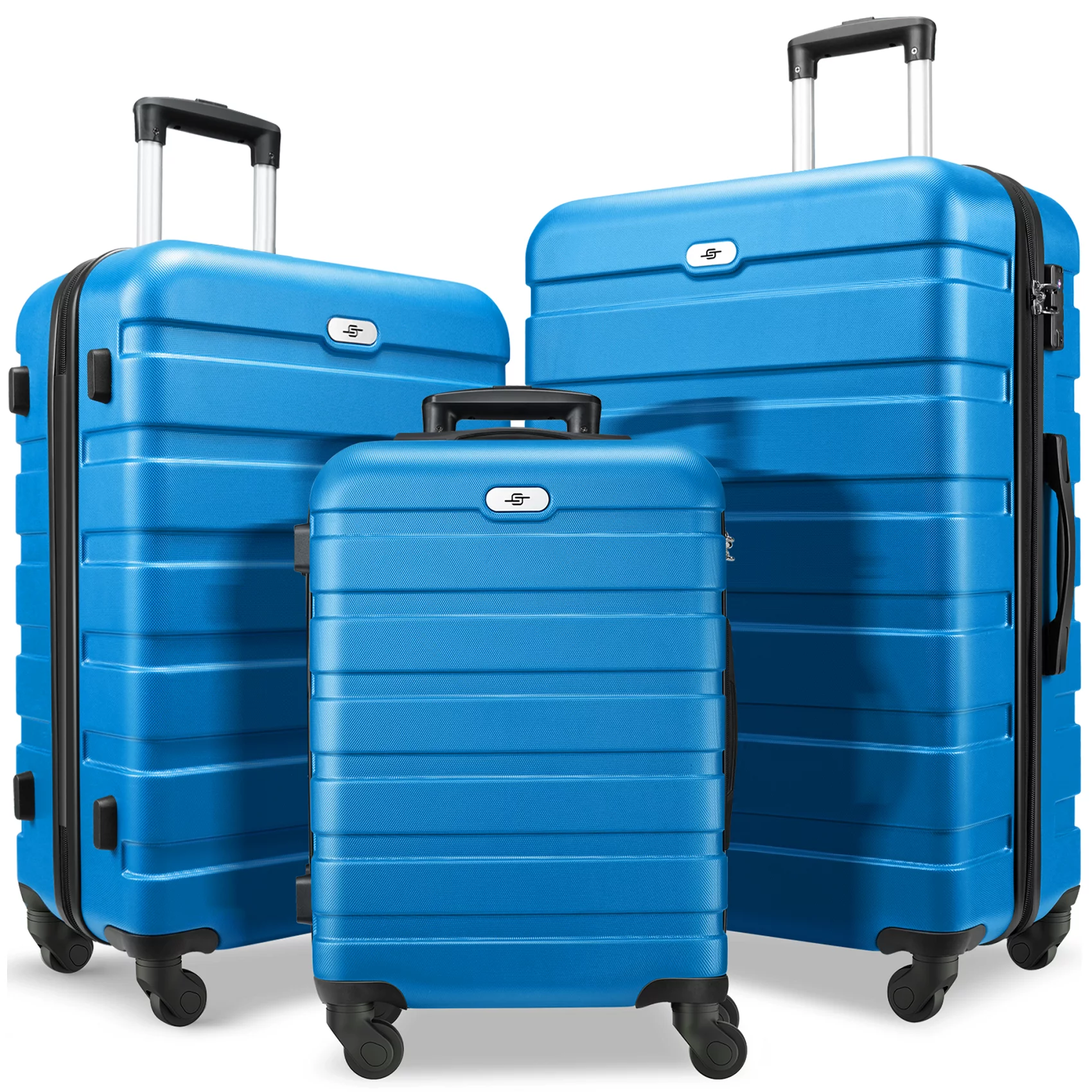 3 Piece Luggage Sets Hard Shell Suitcase Set with Spinner Wheels for Travel Trips Business 20