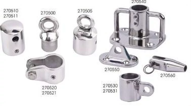 Sea Dog Marine 3-270540-1 1 in. Stainless Steel Rectangular Base for Boat