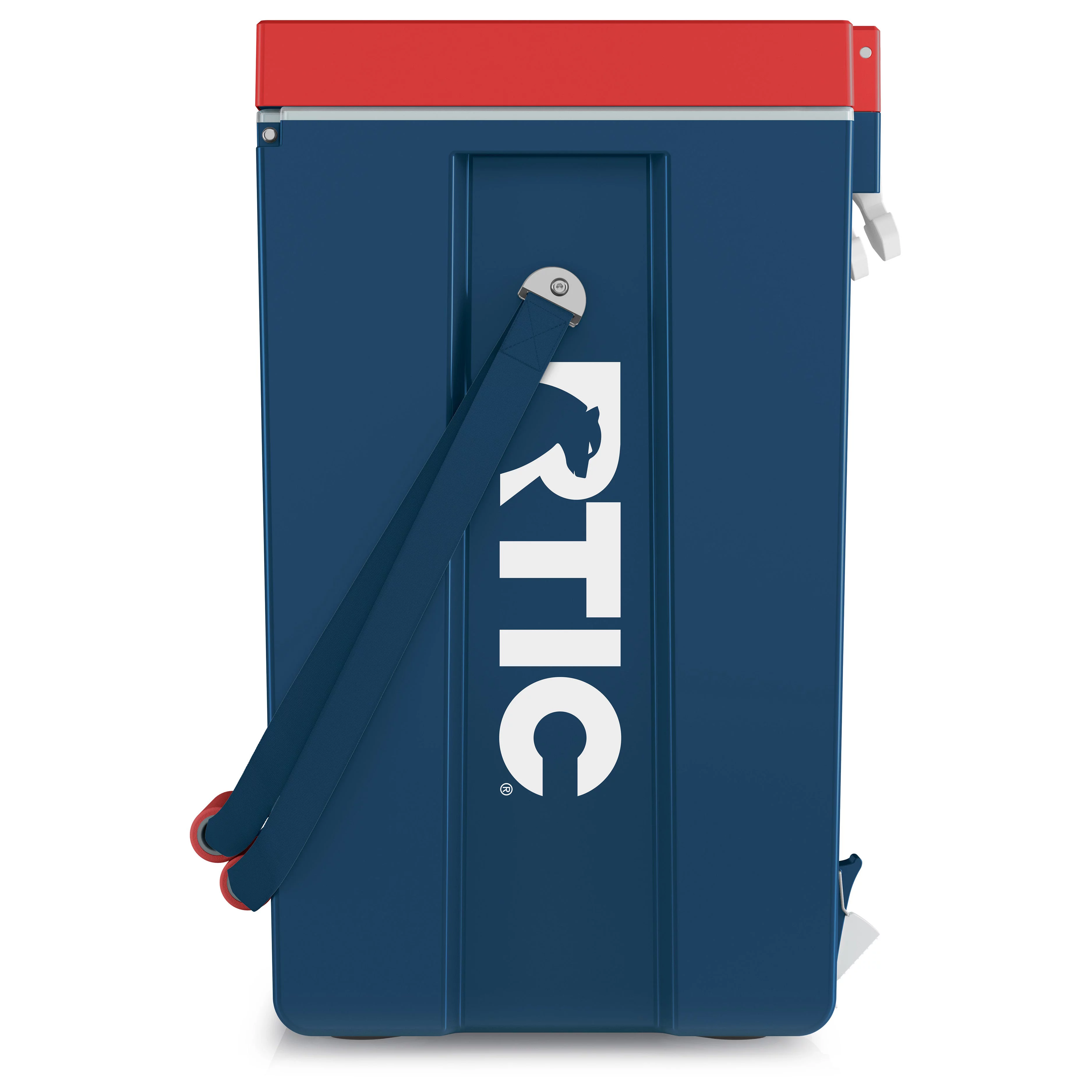 RTIC Halftime Water Cooler 6 Gallon Portable Carrier Container, Drink Beverage Dispenser, Stackable with 2 Taps, Bottleless, BPA-Free, for Sports, Camping, BBQ, Parties, Picnic, and More, Patriot