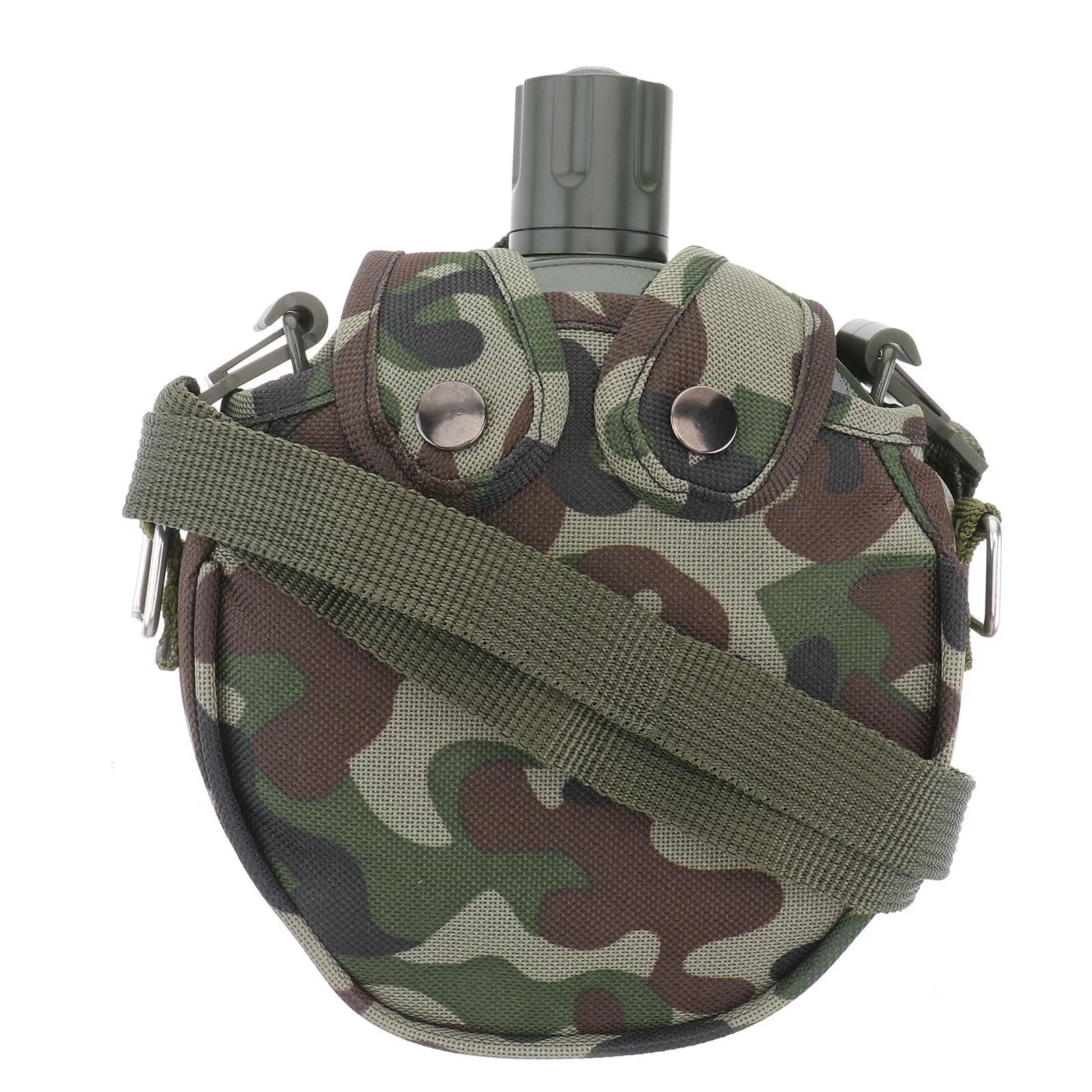 1 Set Portable Camping Canteen Compact Stainless Steel Canteen Water Bottle