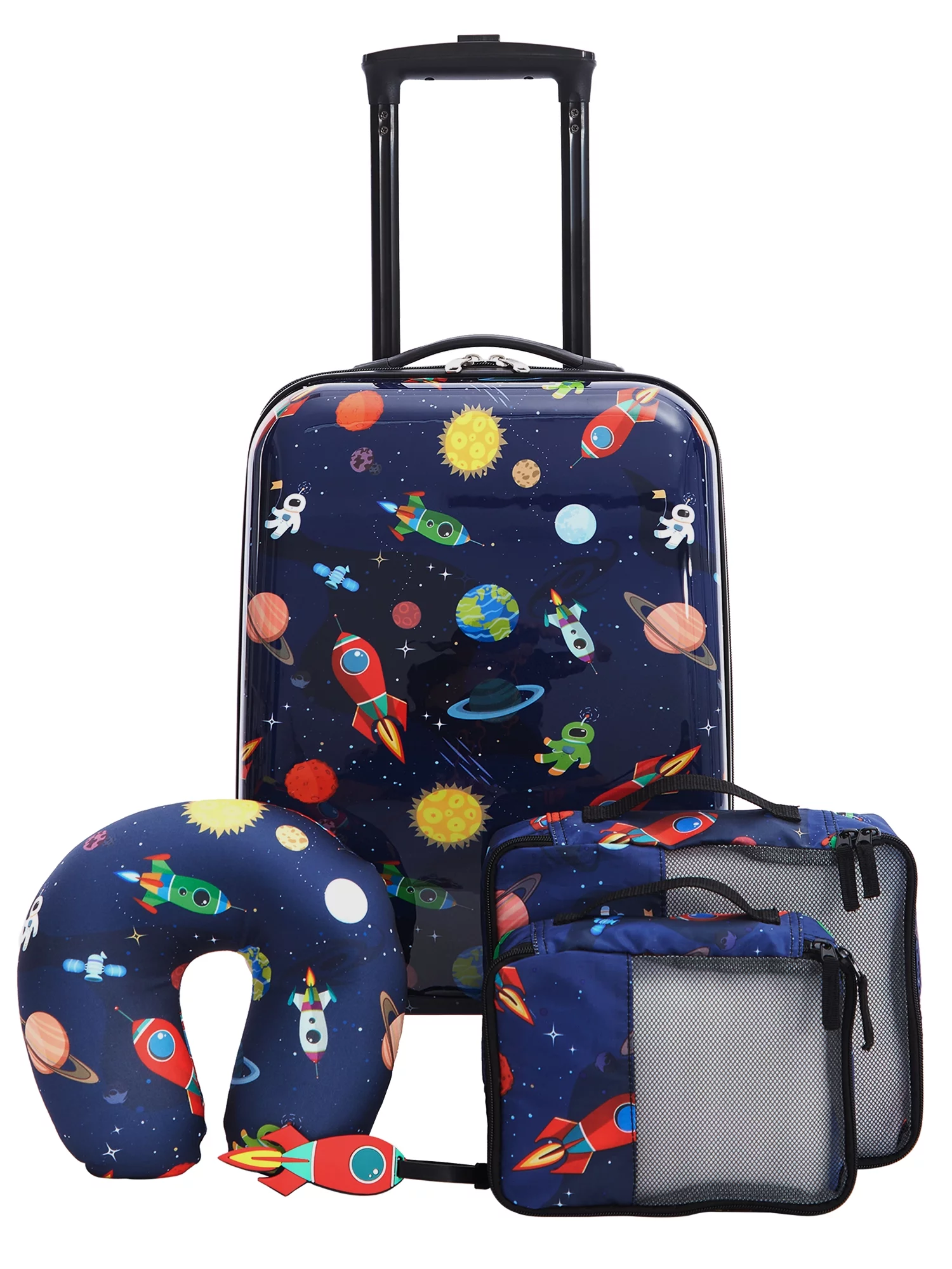 Travelers Club 5-Piece Kid's Hard Side Luggage Travel Set with 18