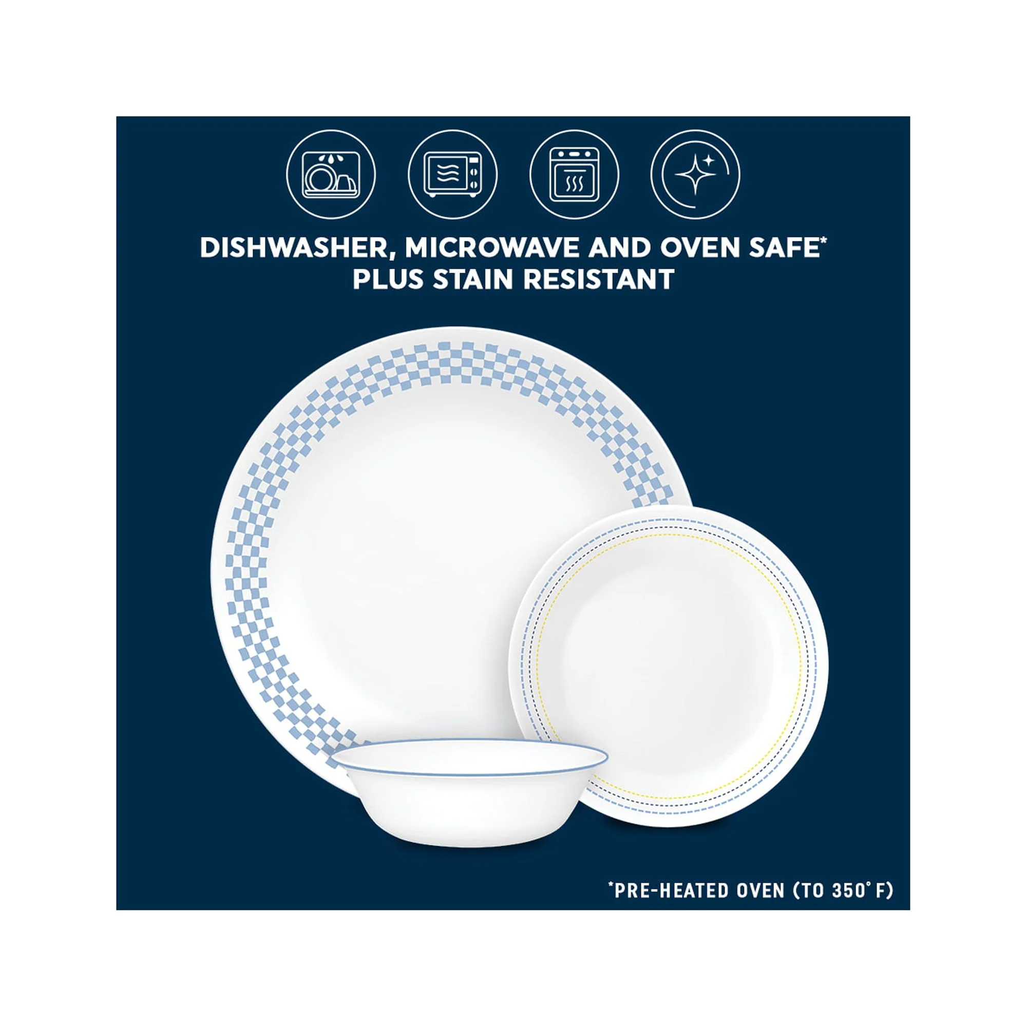 Corelle Amelia 12-Pc Dinnerware Set, Serves 4