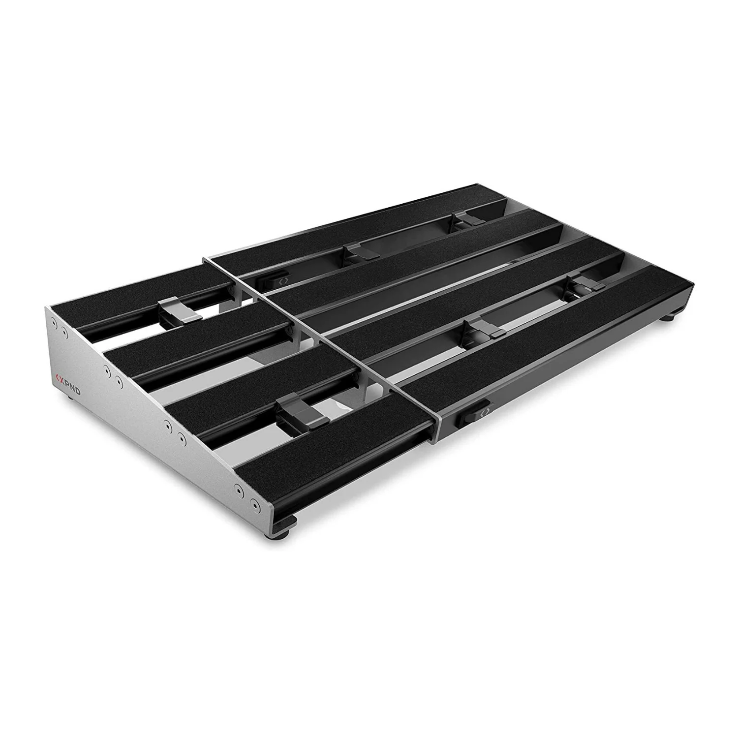D'Addario XPND Pedalboard Telescopically Expanding 4-Rail System Large Black
