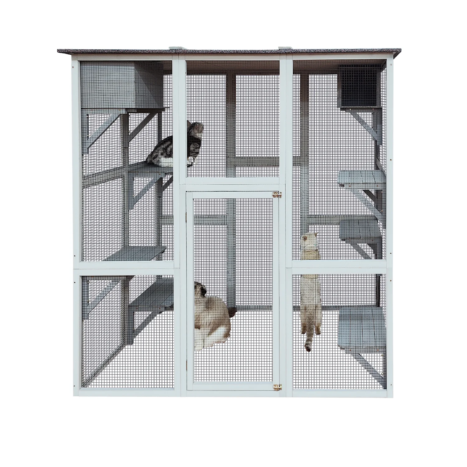 Wooden Catio Outdoor Cat Enclosure, 71