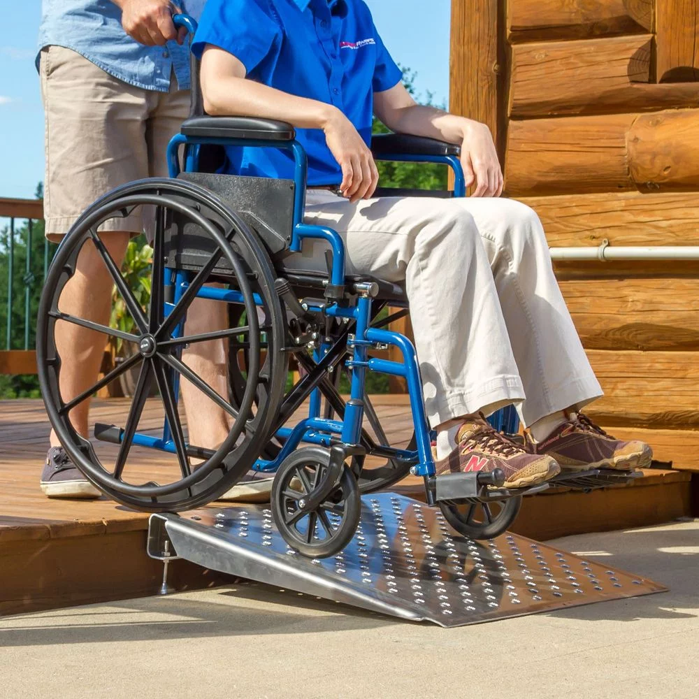 Silver Spring 6in High Aluminum Adjustable Threshold Ramp - 36in L x 36in W