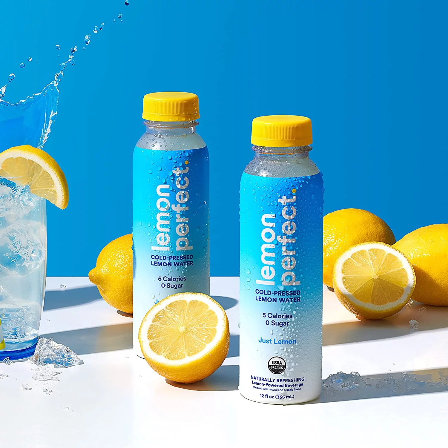 Lemon Perfect Just Lemon, Cold-Pressed Lemon Water, 12-Pack, 12 fl oz