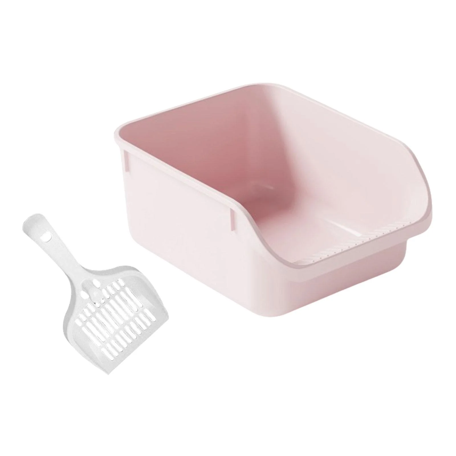 Toysmith Cat Toilet Sand Box s Litter Litter Container High Sided Easy Carry Kitty Litter Pan Cat Litter Toilet pink