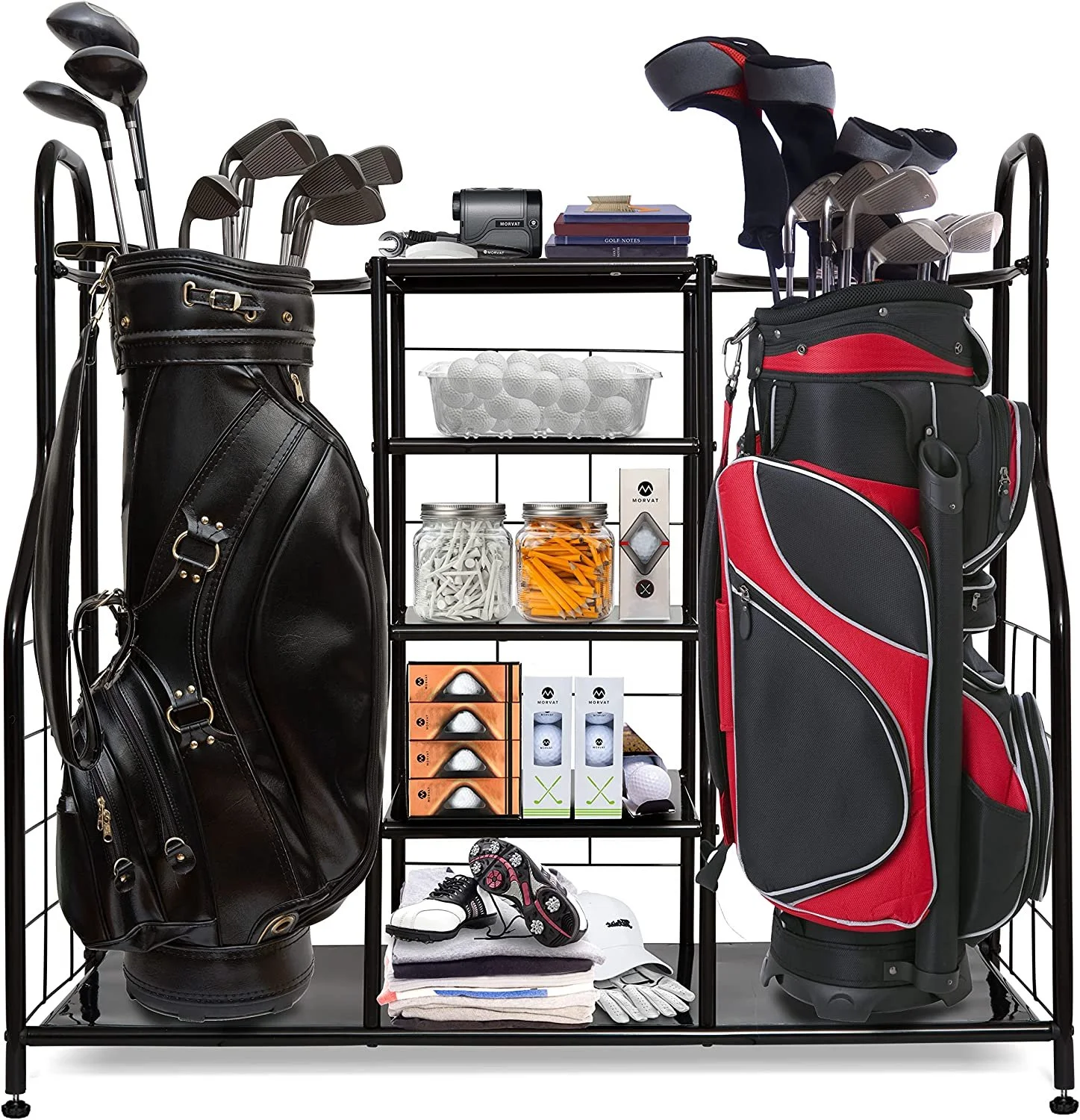 Morvat Double Extra Large Metal Golf Organizer Stand