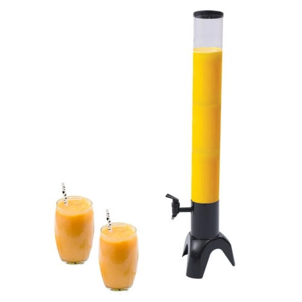 Beer Tower Dispenser with Stainless Steel Tap and Individual Ice Tube 3L/100oZ