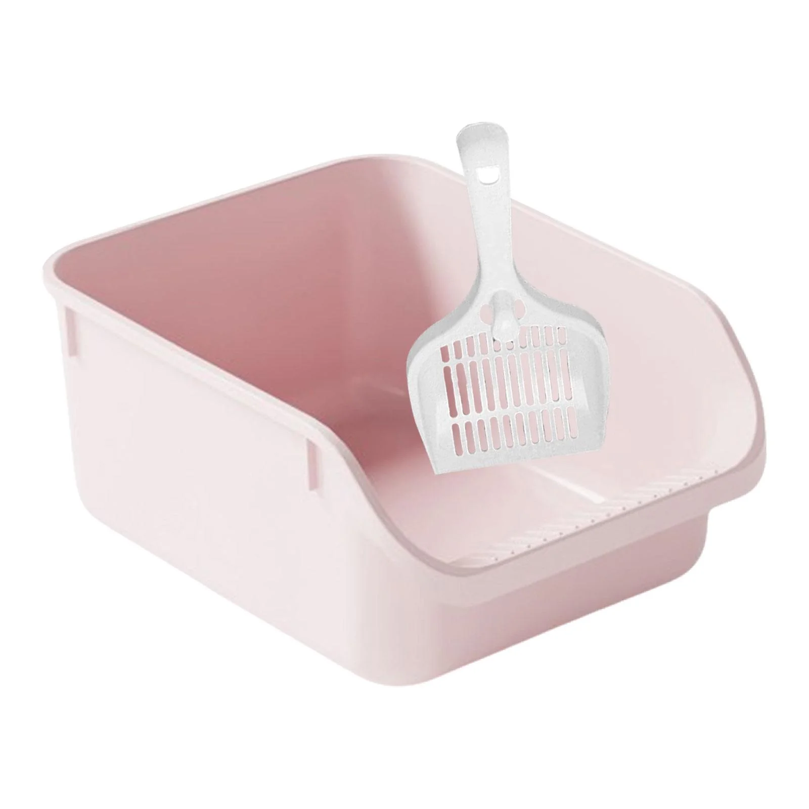 Toysmith Cat Toilet Sand Box s Litter Litter Container High Sided Easy Carry Kitty Litter Pan Cat Litter Toilet pink
