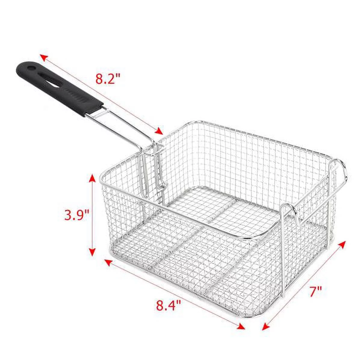Commercial Deep Fryer Electric Countertop Dual Tank Basket - Stainless Steel