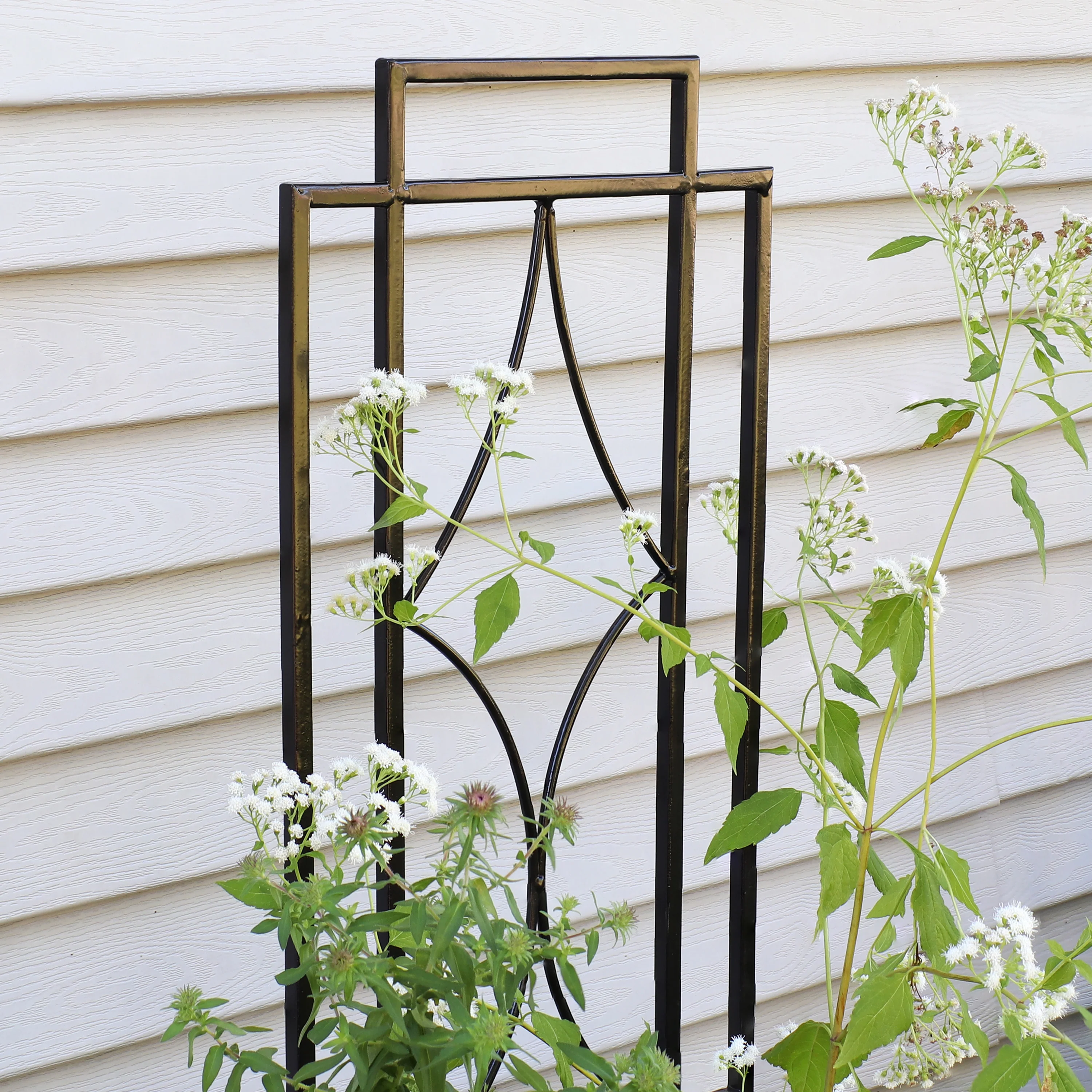 Sunnydaze 2-Piece Chic Diamonds Garden Trellis for Climbing Plants - 48