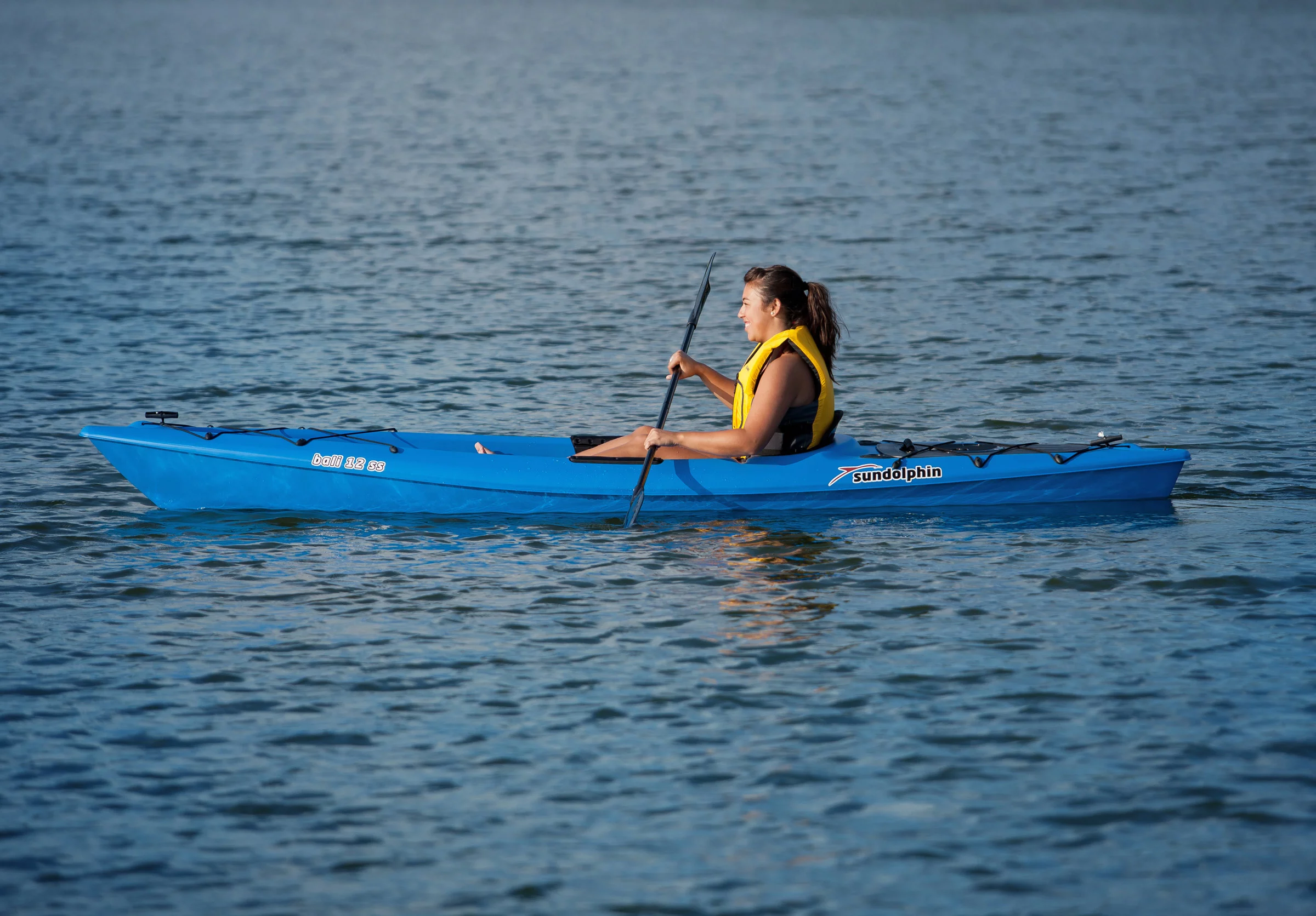 Sun Dolphin Bali 12' Sit-on Recreational Kayak Blue, Paddle Included