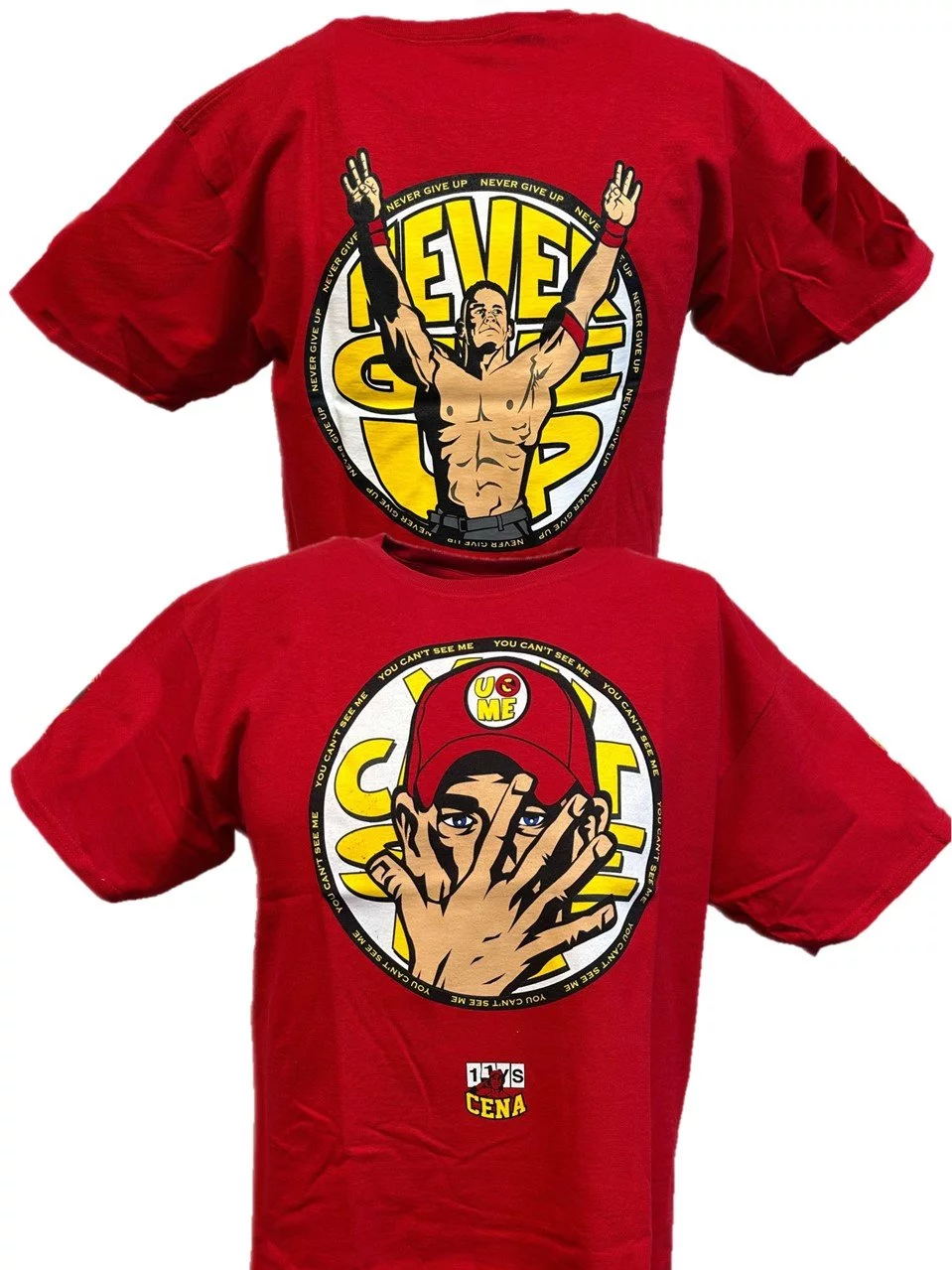 John Cena U Can't C Me Red Gold Mens T-shirt