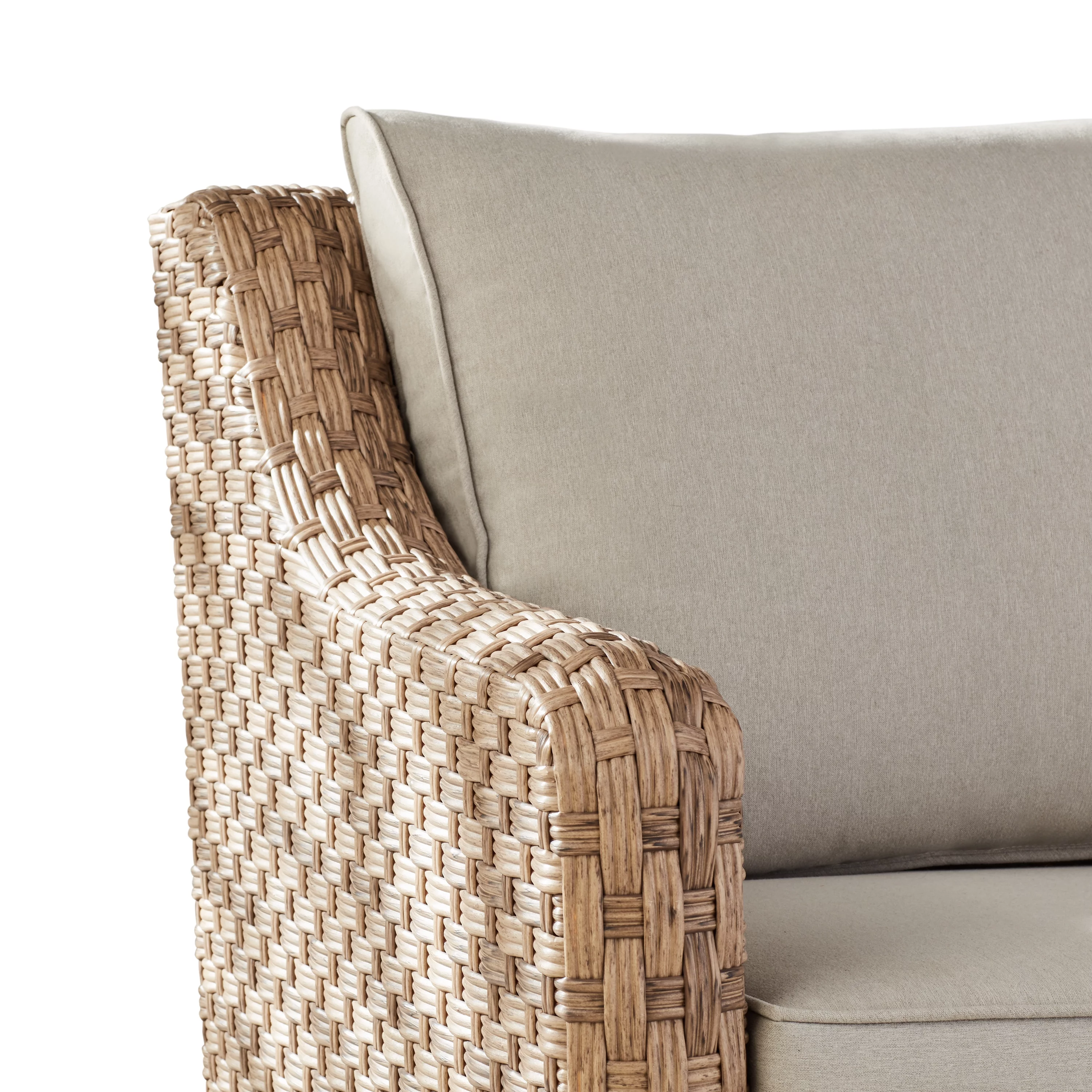 Better Homes & Gardens River Oaks Outdoor Swivel Gliders with Patio Covers, Set of 2, Natural