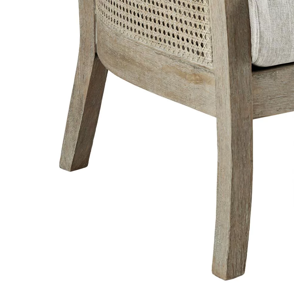Rustic Cane Back Accent Chair, Belen Kox