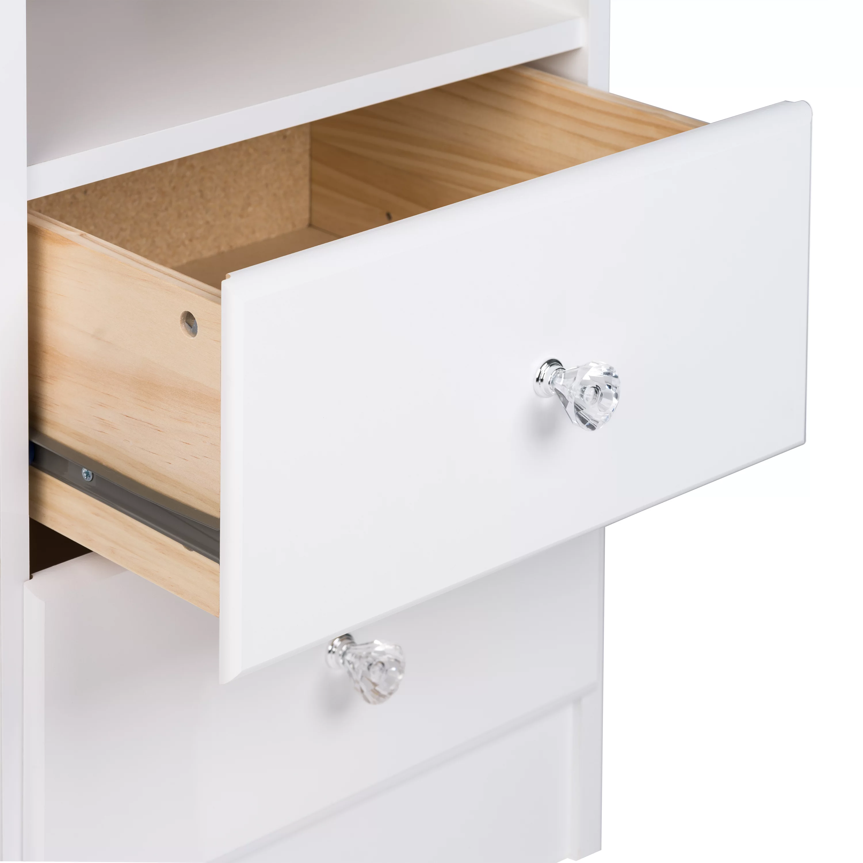 Prepac Astrid 6-Drawer Tall Chest, Crystal White