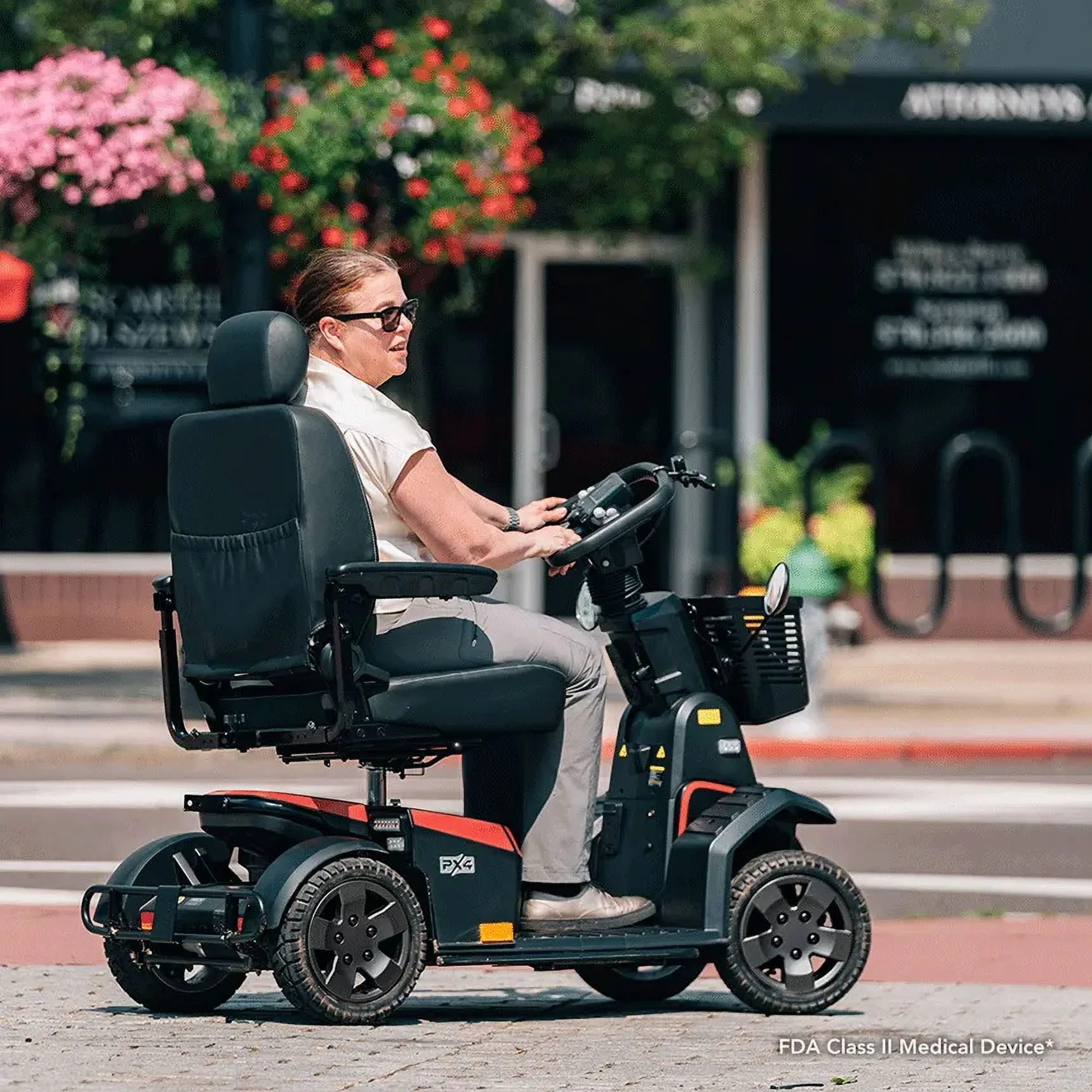 Pride Mobility PX4 500 LB. Weight Capacity Super Heavy Duty Mobility Scooter, with 5-Year Extended Warranty