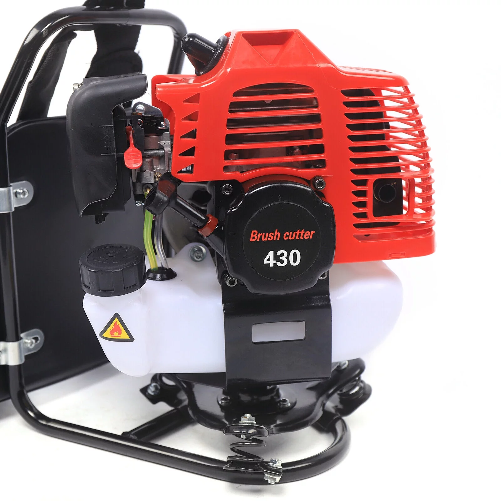 Wuzstar 43CC 2 Stroke Micro Tiller Cultivator Backpack Gas Garden Brush Cutter Grass Trimmer Lawn Mower for Cutting Weeds